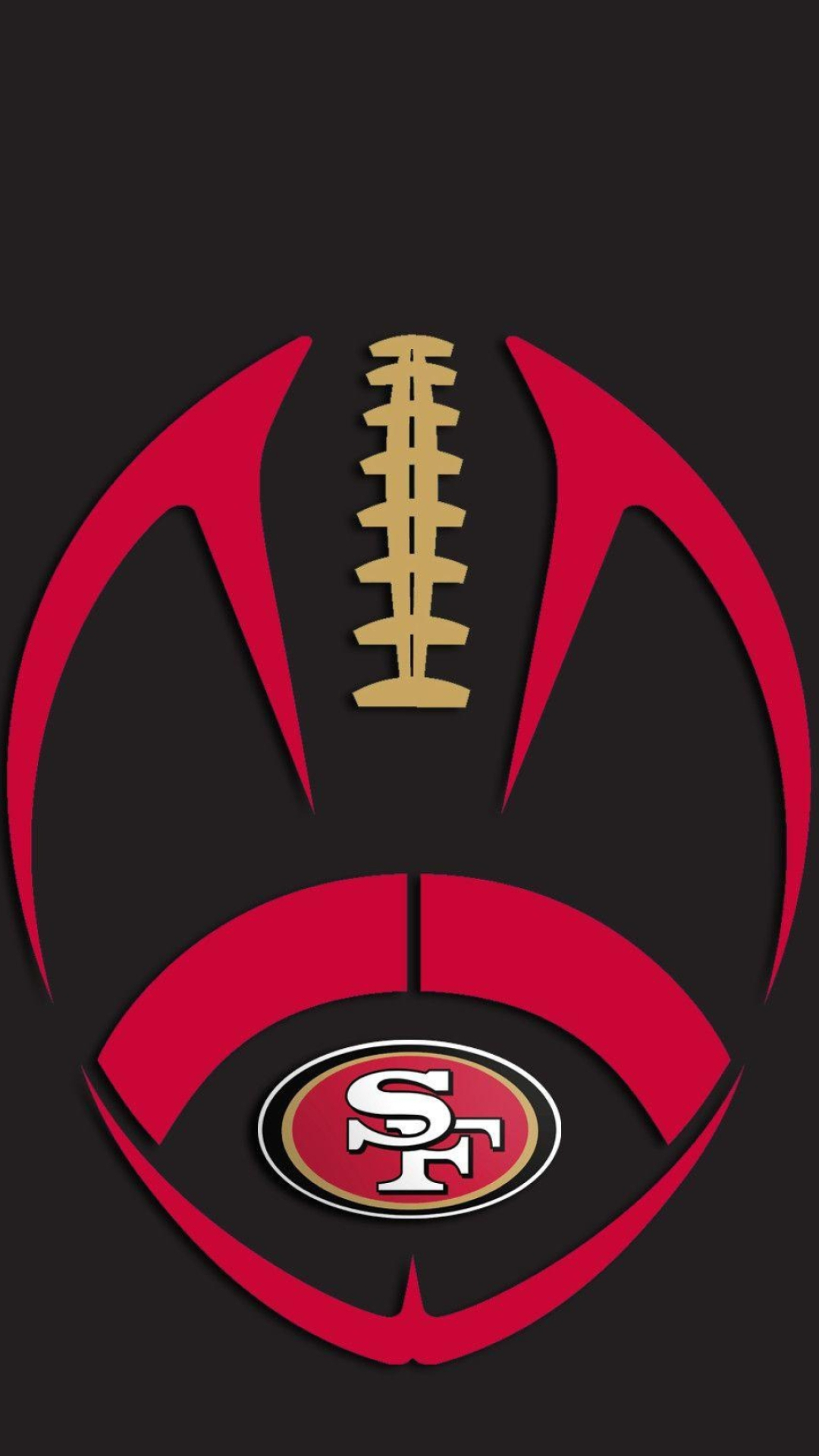 Ball, 49ers Logo Wallpaper, 1080x1920 Full HD Phone