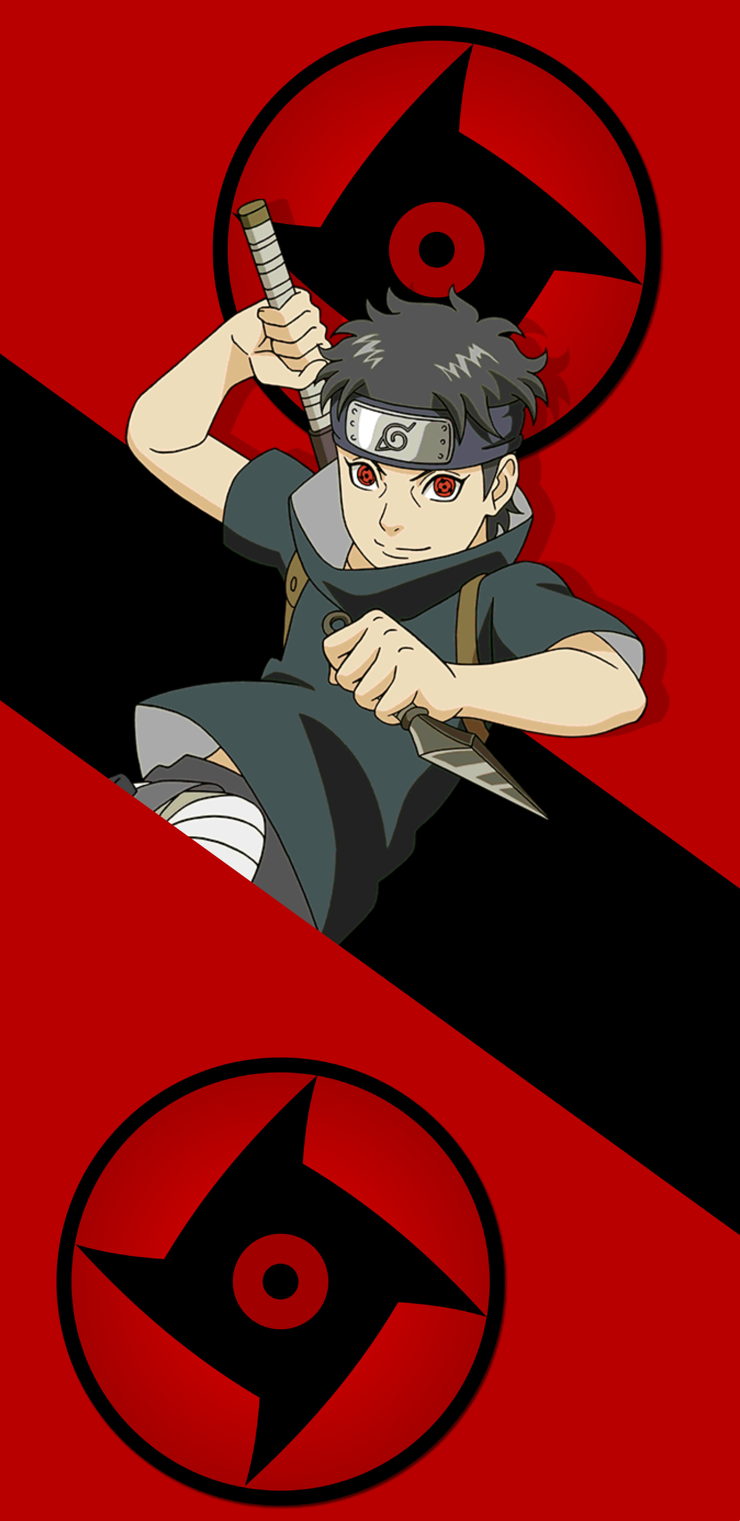 Shisui Uchiha, Shisui Mangekyo Sharingan, ninja kunai, HD Phone wallpaper