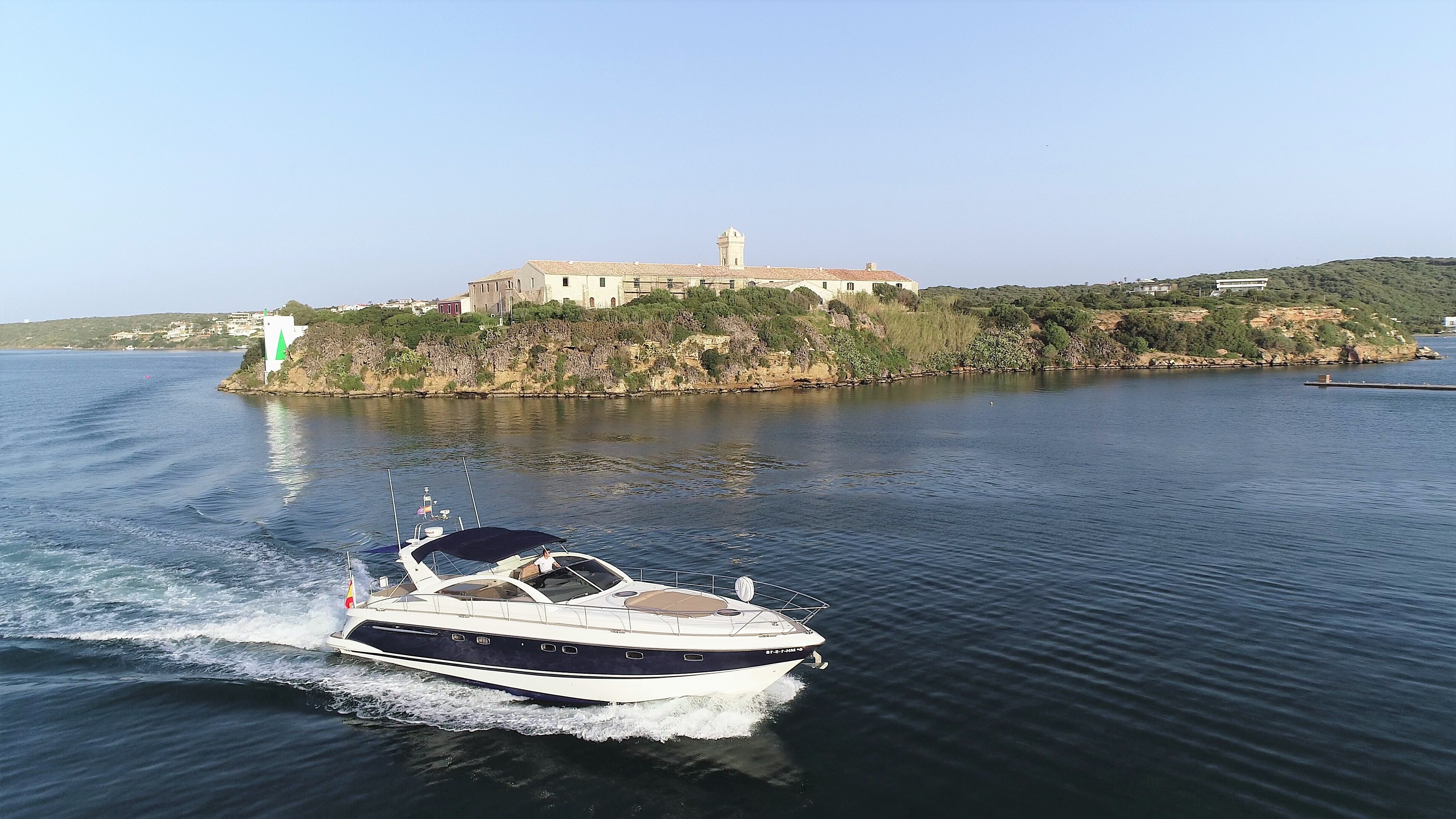 Fairline Targa 52 GT, Motor boat in Spain, Luxury yacht charter, Mediterranean voyage, 3840x2160 4K Desktop