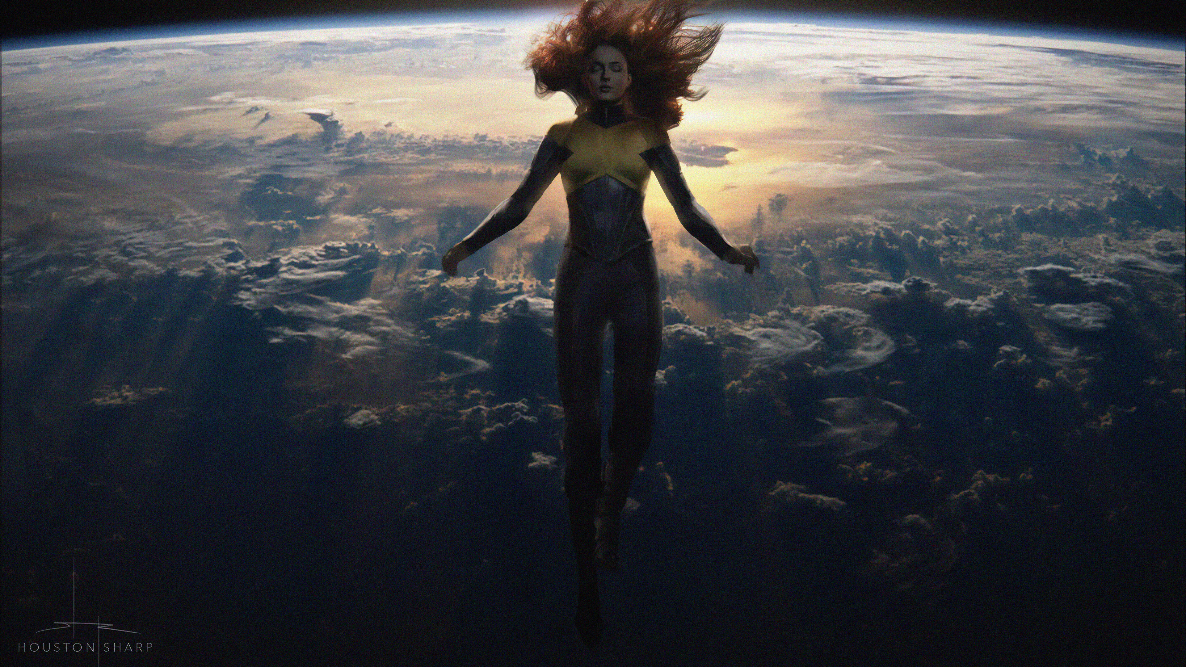 Dark Phoenix, Sarah Johnson, Wallpaper post, Marvel fan, 3840x2160 4K Desktop