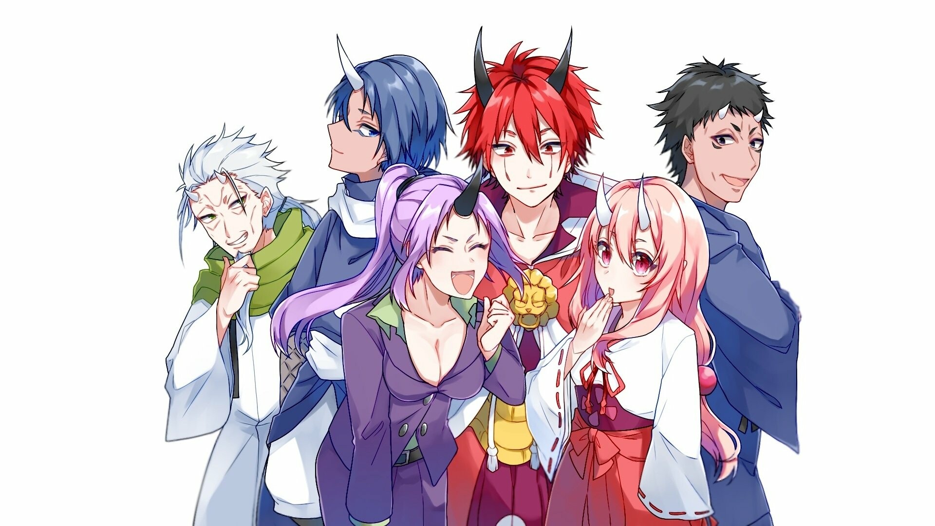 That Time I Got Reincarnated as a Slime characters, Fantasy world, HD wallpapers, Anime series, 1920x1080 Full HD Desktop