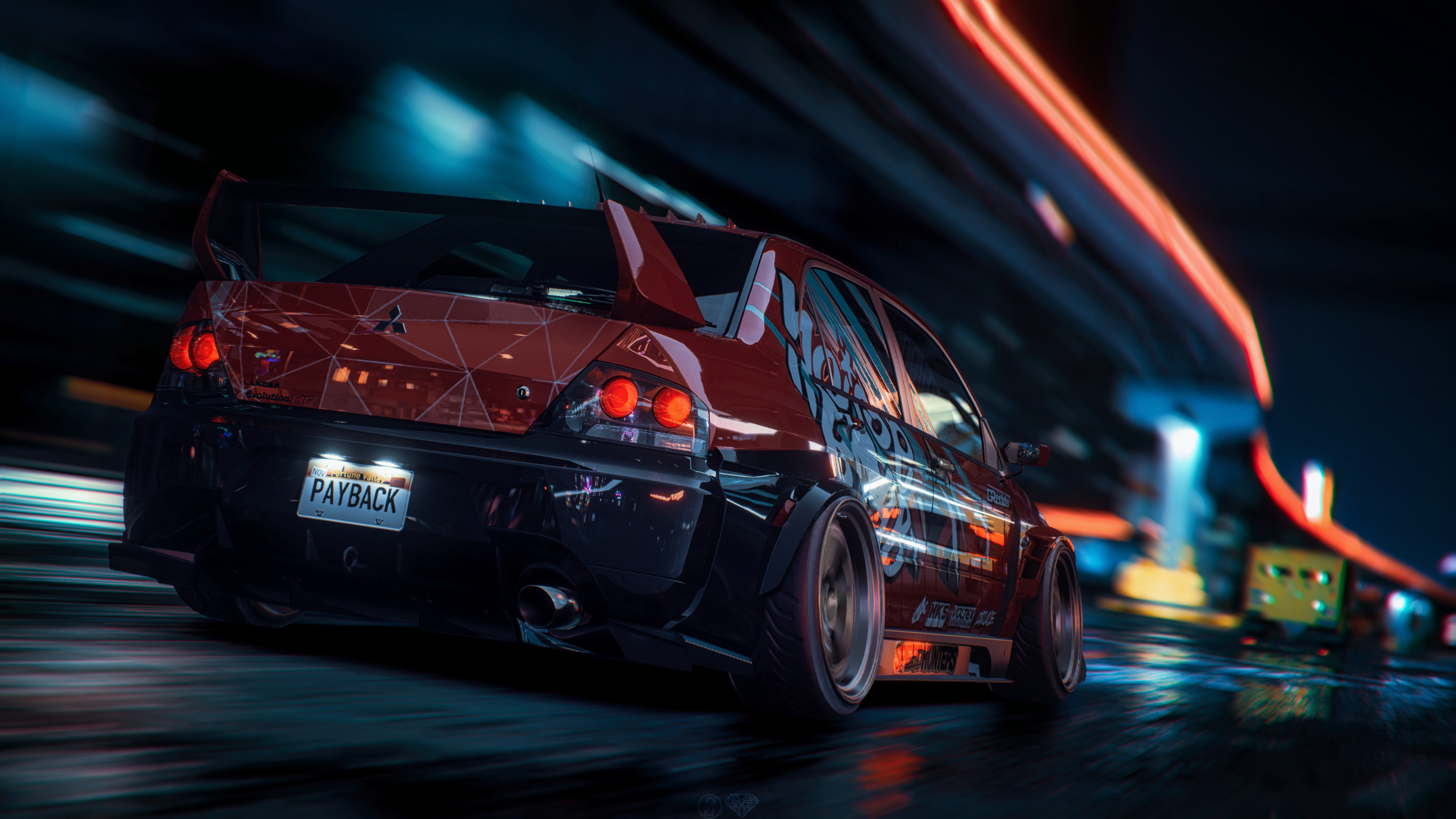Evo IX NFS, Lancer Evo Wallpaper, 3840x2160 4K Desktop