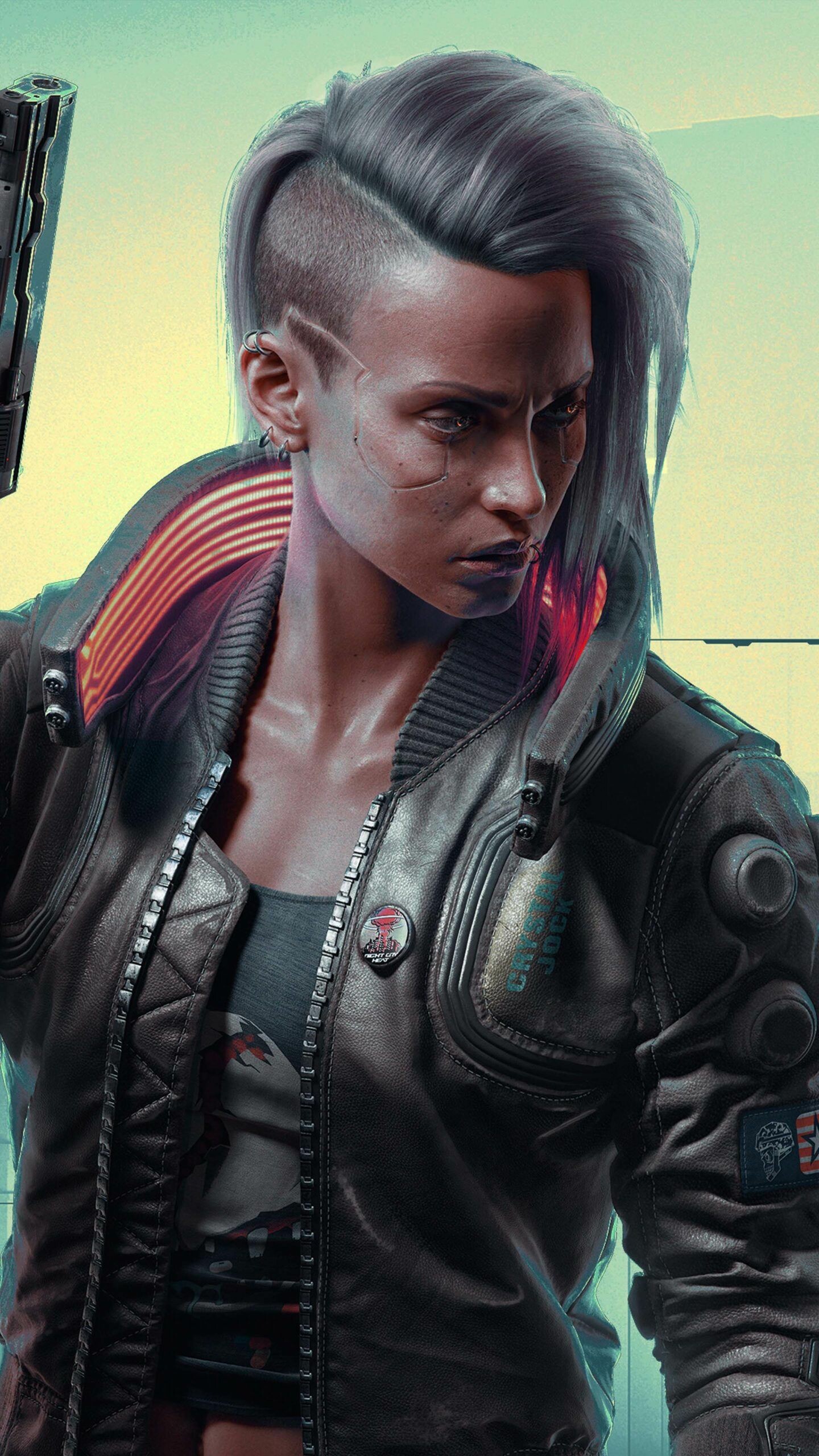 Cyberpunk 2077 female V, 4K Ultra HD mobile wallpaper, Cyberpunk character, 1440x2560 HD Phone