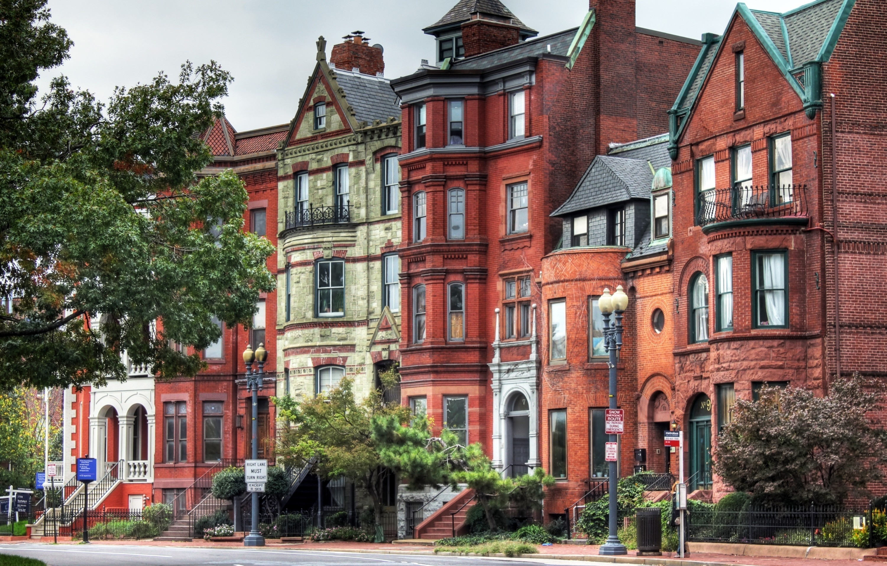 Brownstones, Washington, D.C. Wallpaper, 3000x1920 HD Desktop