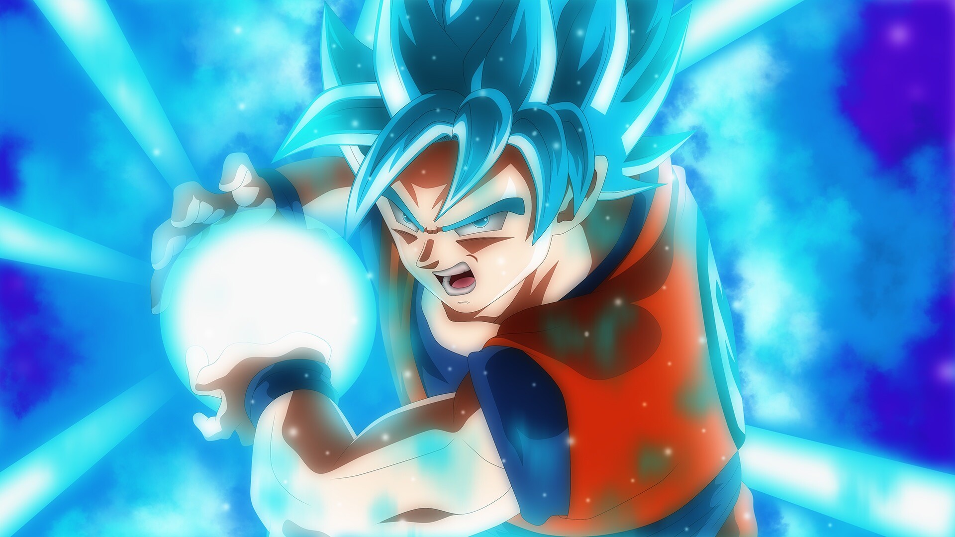 Goku God Kamehameha, Free backgrounds, 1920x1080 Full HD Desktop