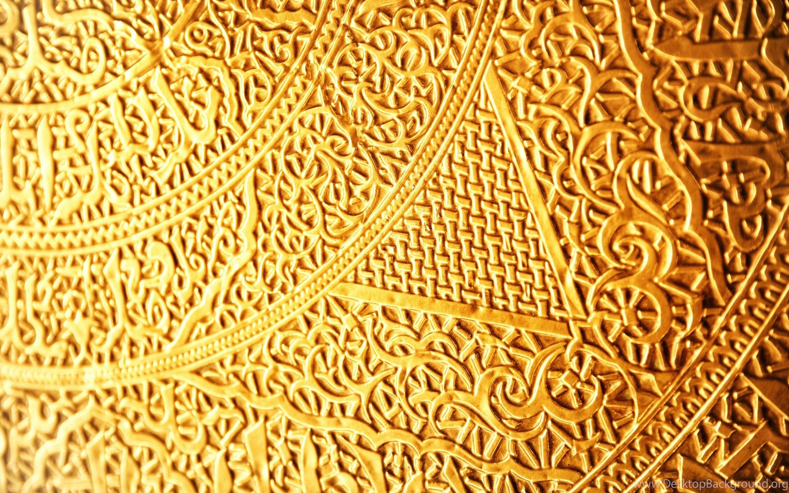 Ornament, Gold Foil Wallpaper, 2560x1600 HD Desktop