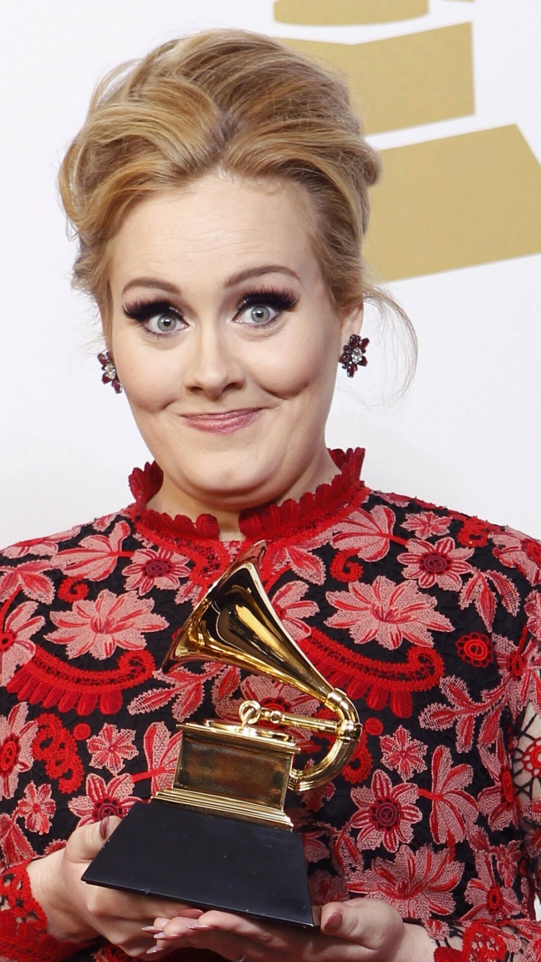 Adele in popular celebs, Grammys best celebrity, Singer-songwriter, Red carpet glam, 1080x1920 Full HD Phone