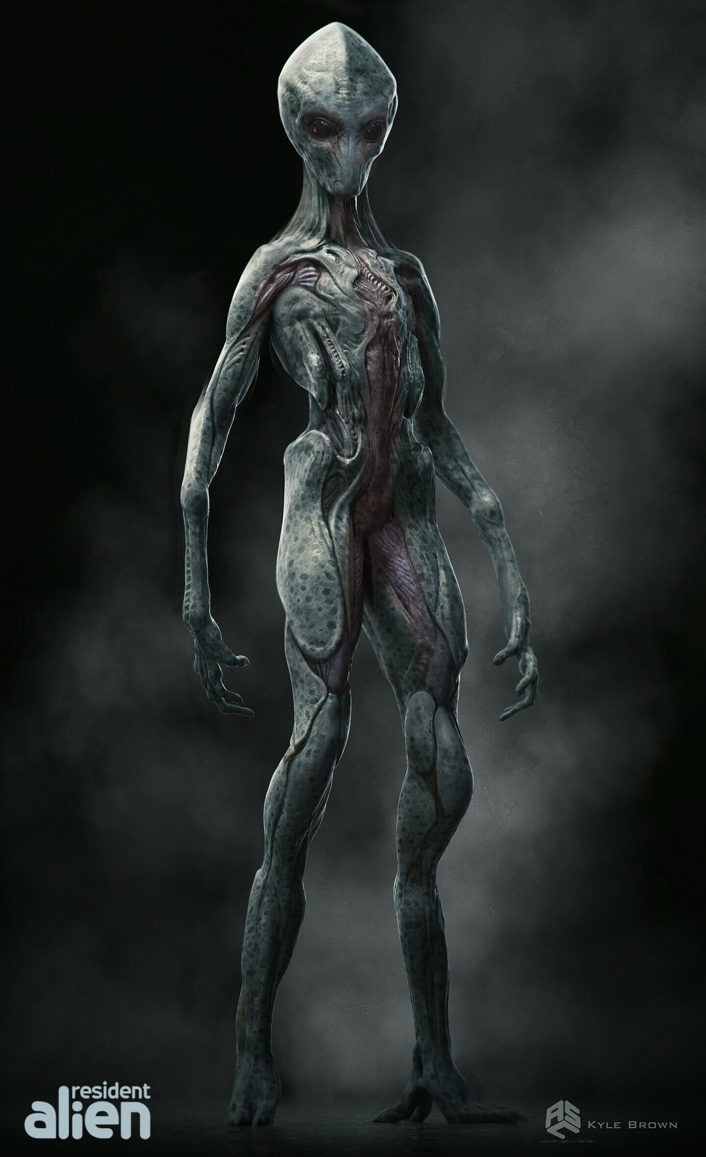 Resident Alien, Alien design, Artstation, Second pass, 1440x2370 HD Phone