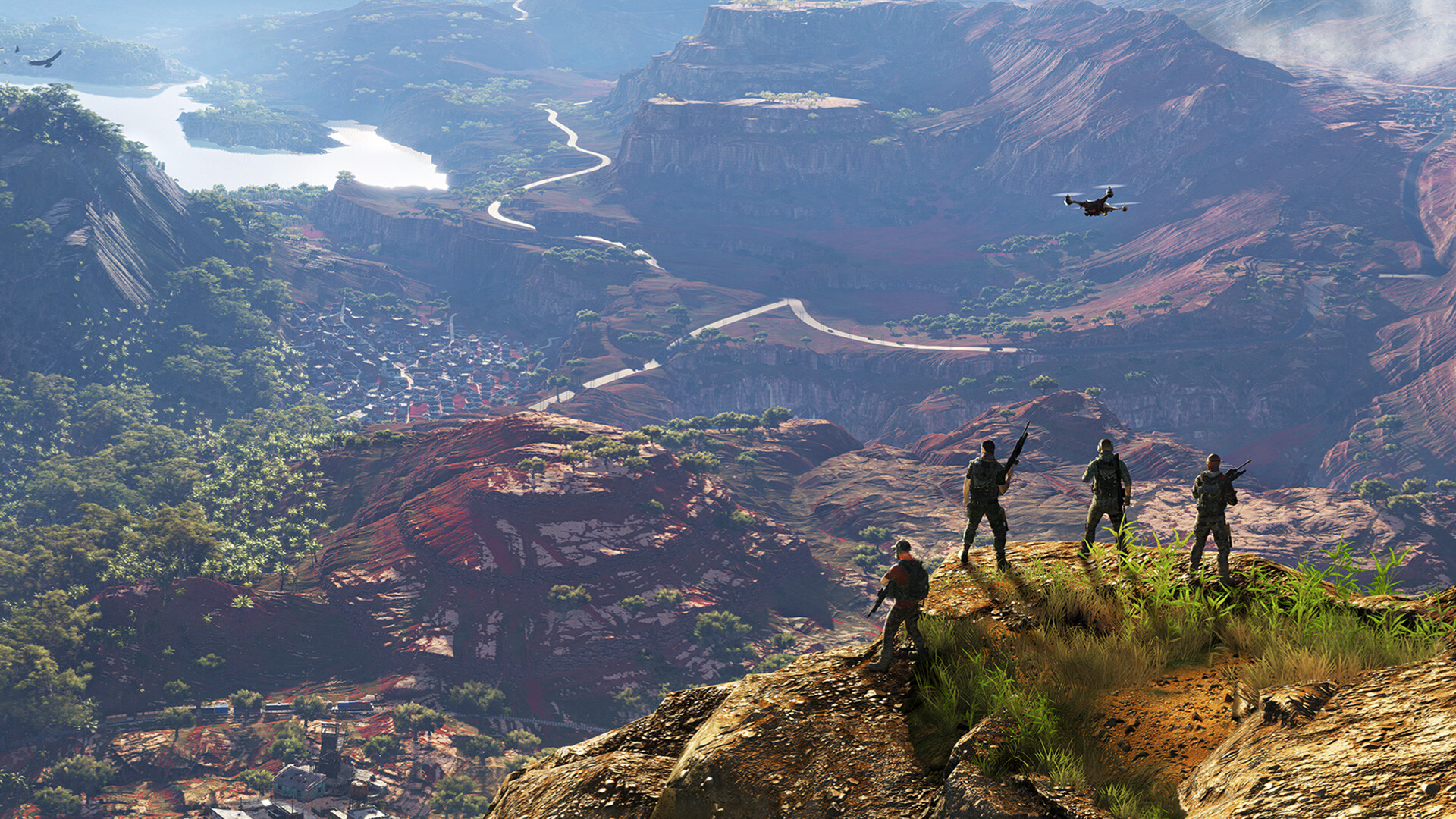 Ghost Recon: Wildlands, PlayStation wallpapers, Special forces warfare, Intense battles, 1920x1080 Full HD Desktop