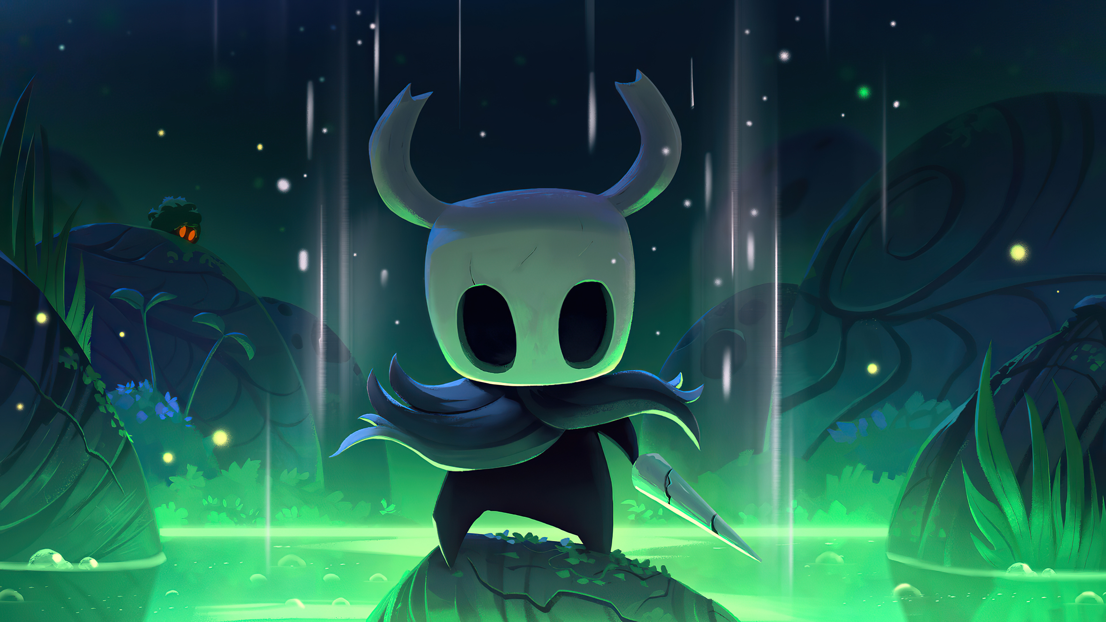 The Knight, Greenpath, cracked nail, 4K Desktop wallpaper