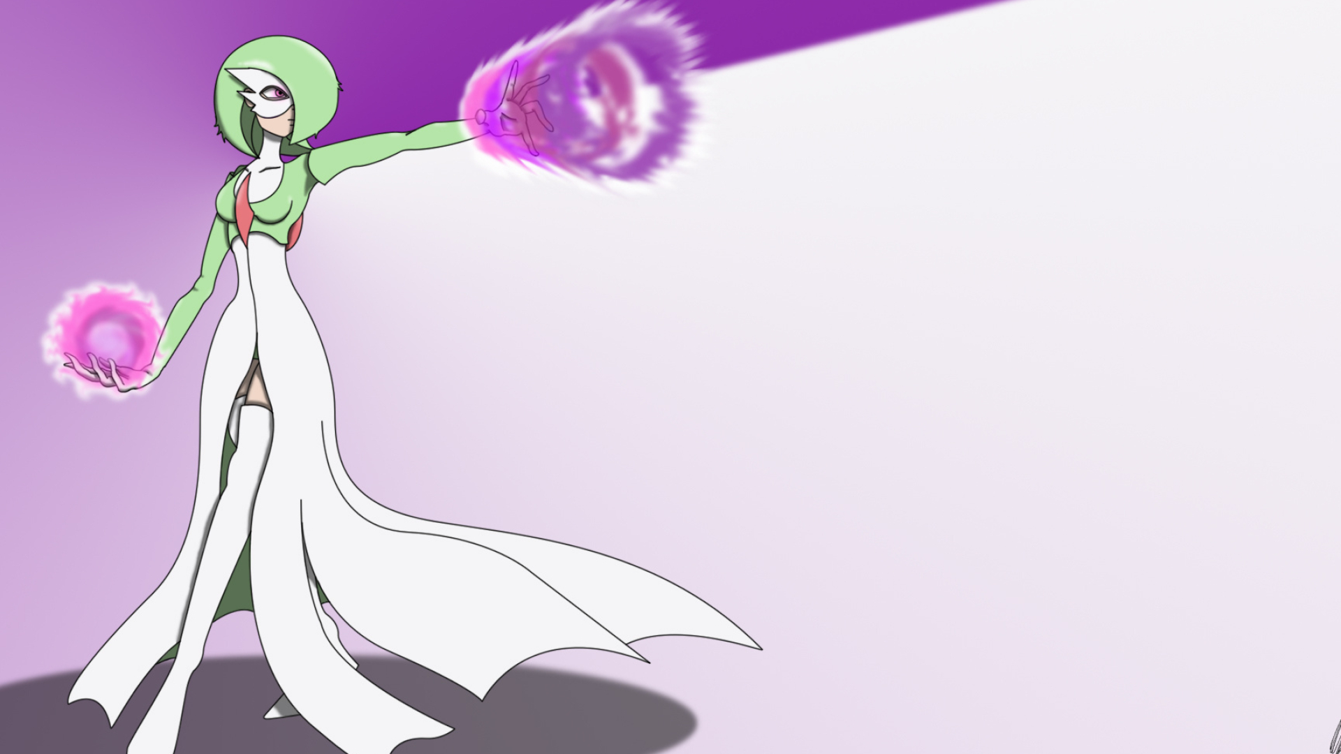 Gardevoir gaming fantasy, Psychic-type Pokmon, Graceful elegance, Mystical beauty, 1920x1080 Full HD Desktop