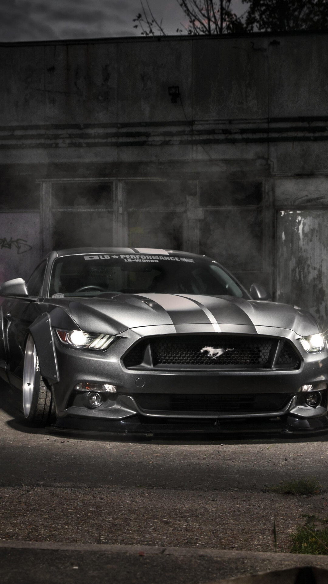 Mustang, Ford silver muscle car, HD wallpaper, Compatible devices, 1080x1920 Full HD Phone