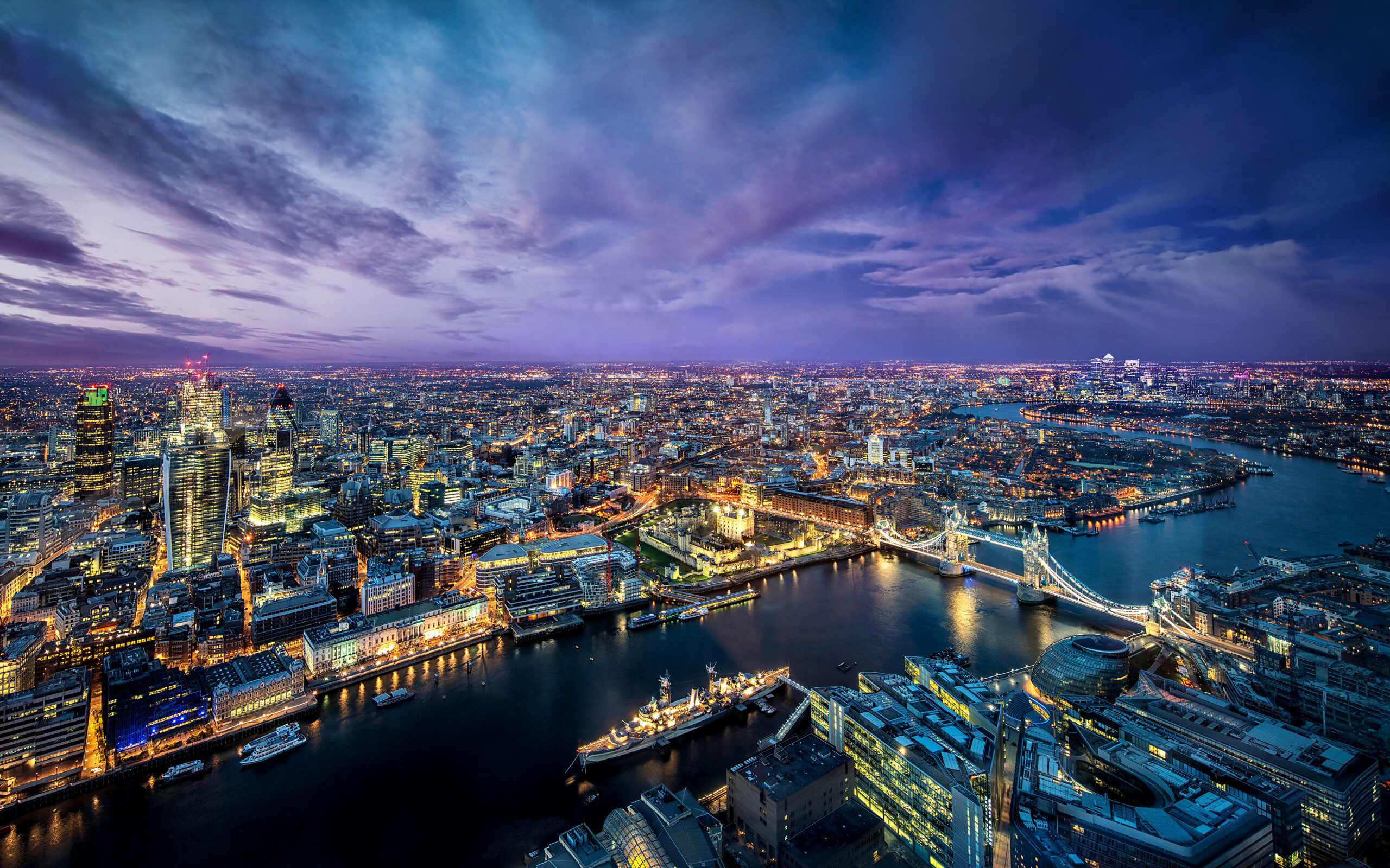 London wallpaper 4K, British capital, Stunning views, Cityscapes, 2560x1600 HD Desktop