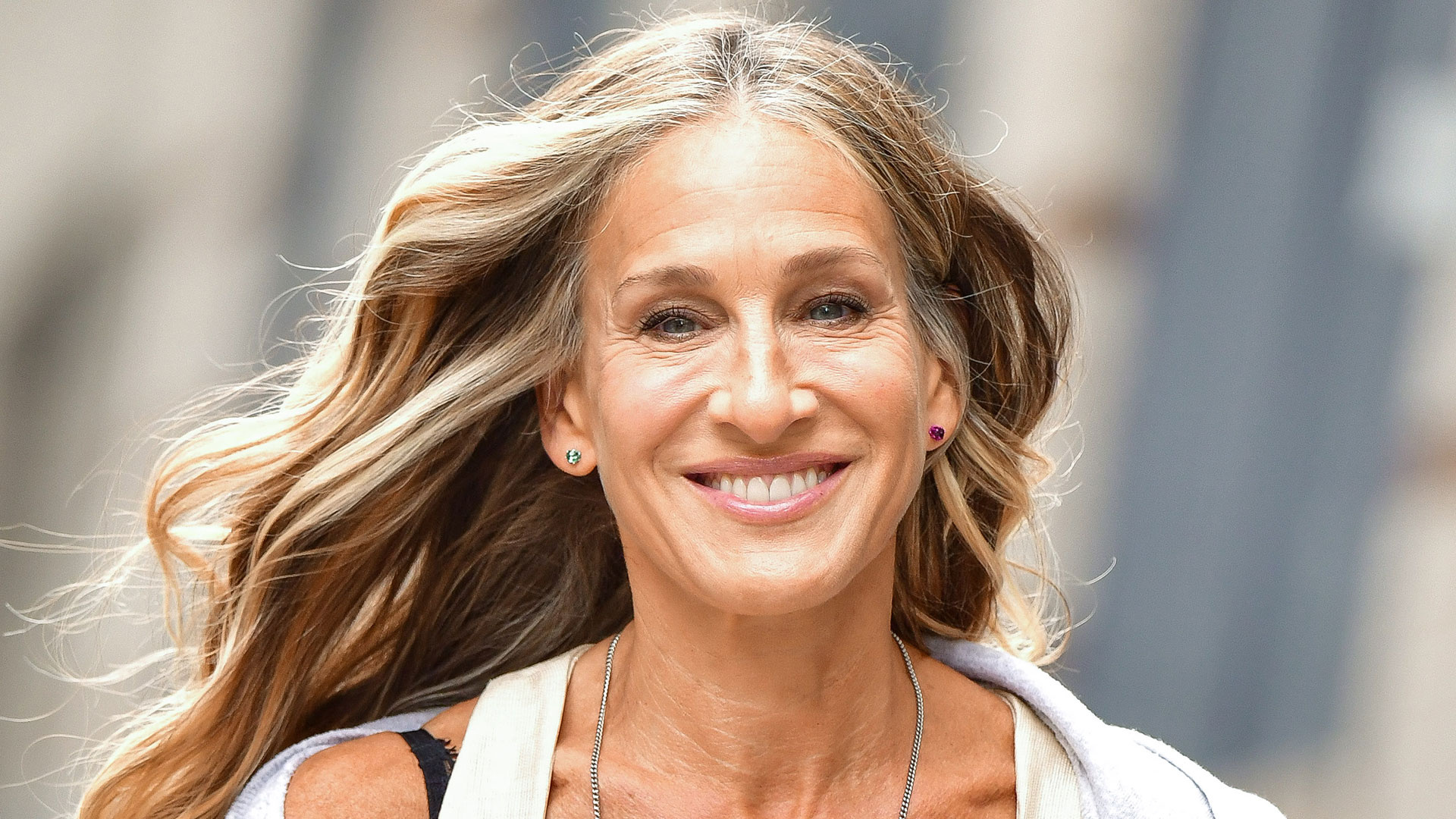 Sarah Jessica Parker, Personal photos, 3 kids, Back to school, 1920x1080 Full HD Desktop