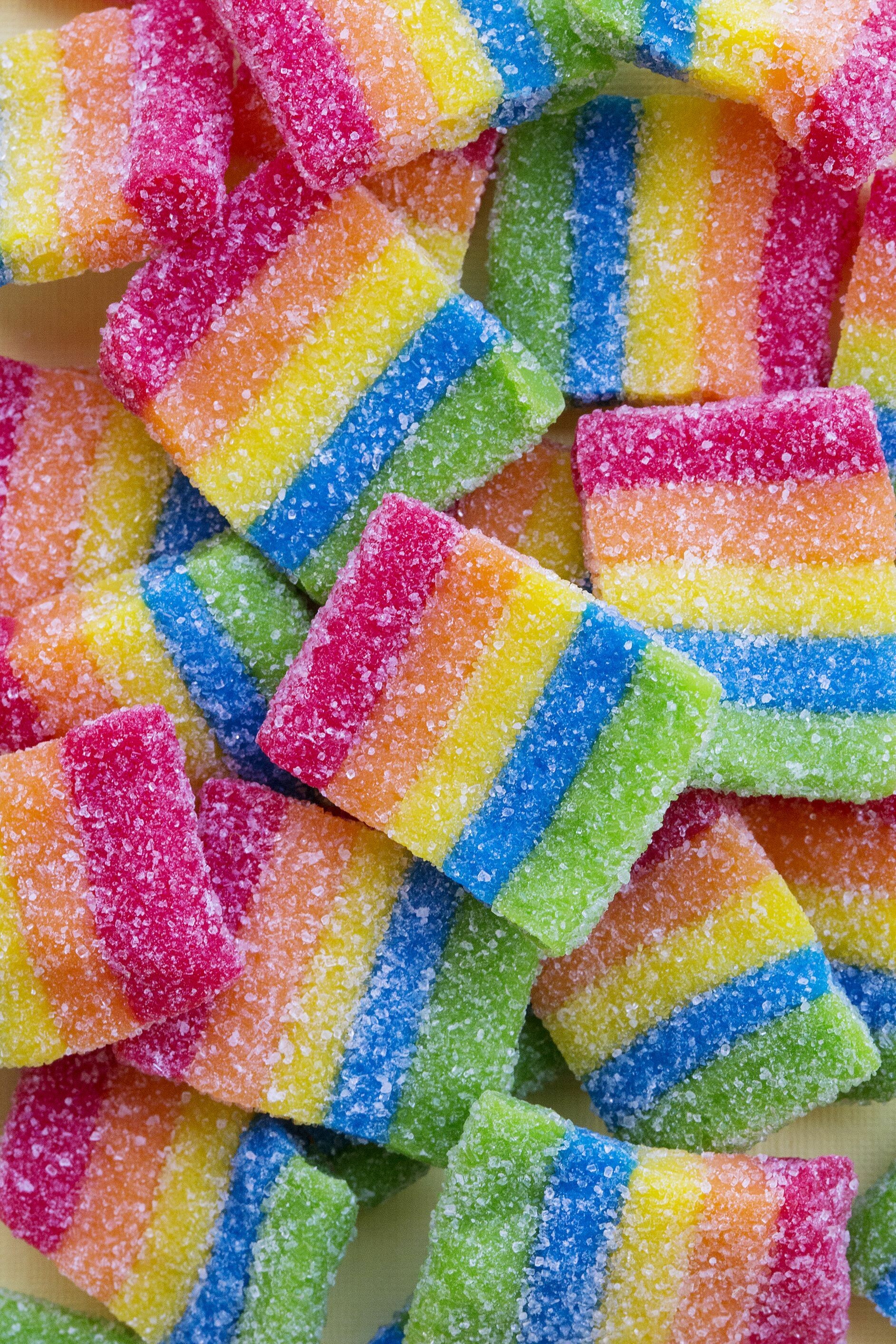 Rainbow of candy, Sweet spectrum, Joyful treats, Colorful confections, 1890x2830 HD Phone