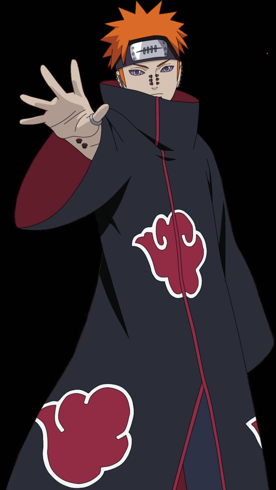 Deva Path Pain, Akatsuki cloak, Rinnegan eyes, Full HD Phone wallpaper