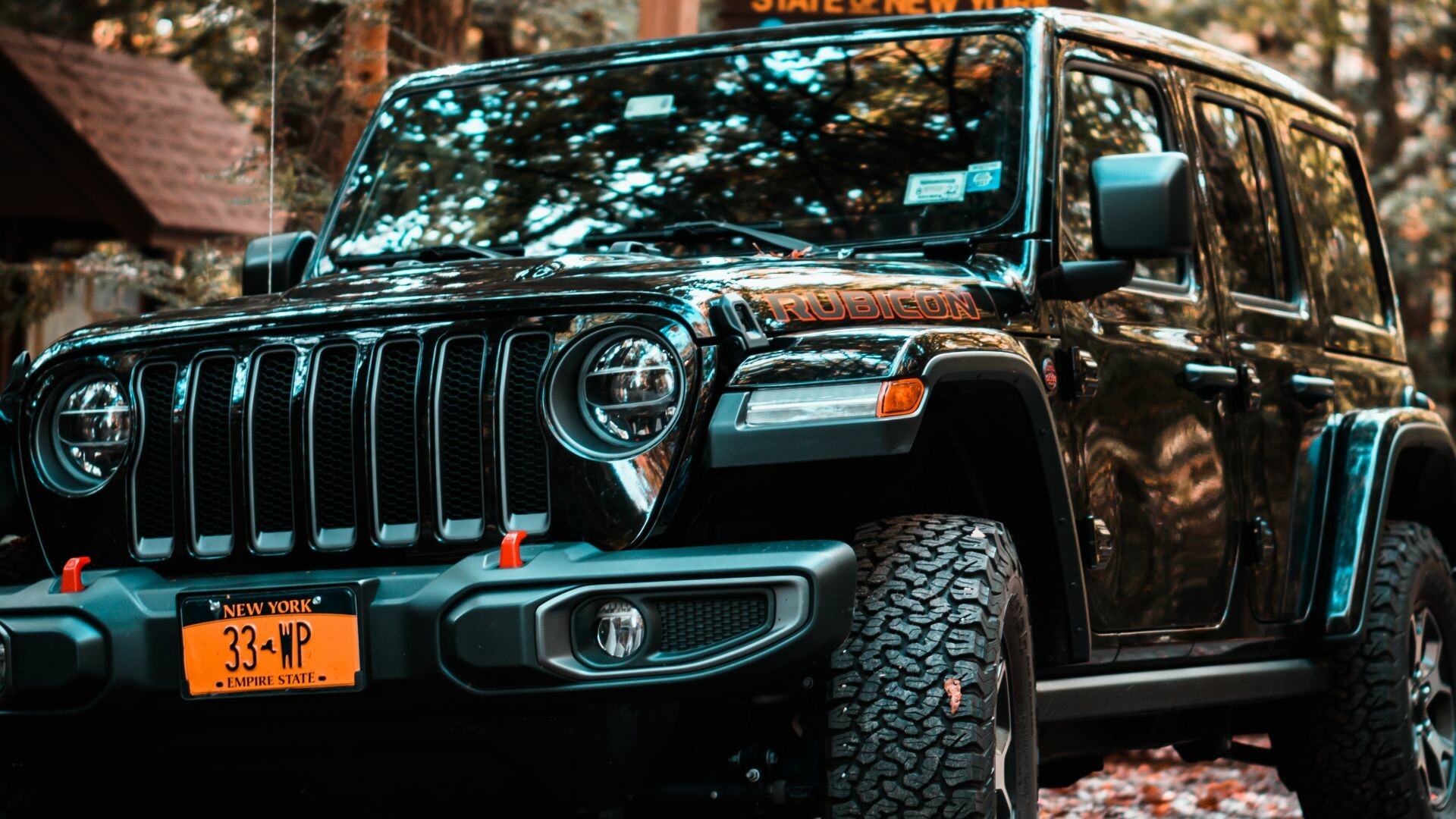 Black Jeep Wrangler 2021, Bold statement, Sleek and powerful, Visual impact, 1920x1080 Full HD Desktop