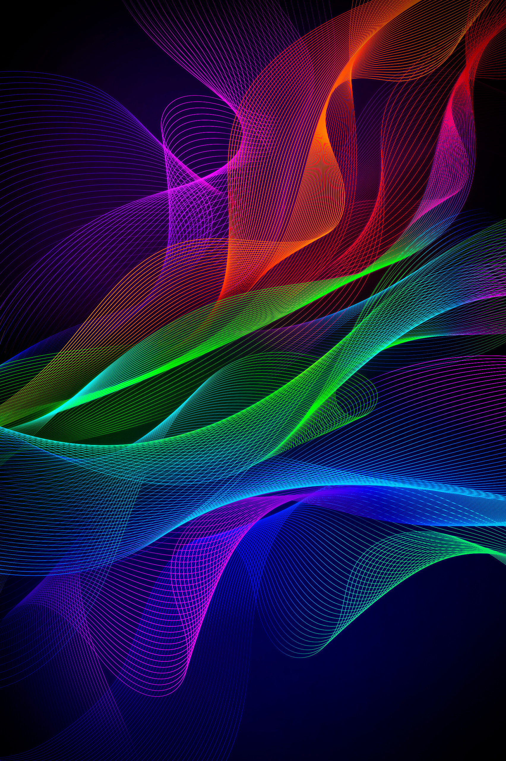 Rainbow, Razer gaming, Vibrant wallpapers, Colorful gaming setup, 1710x2560 HD Phone