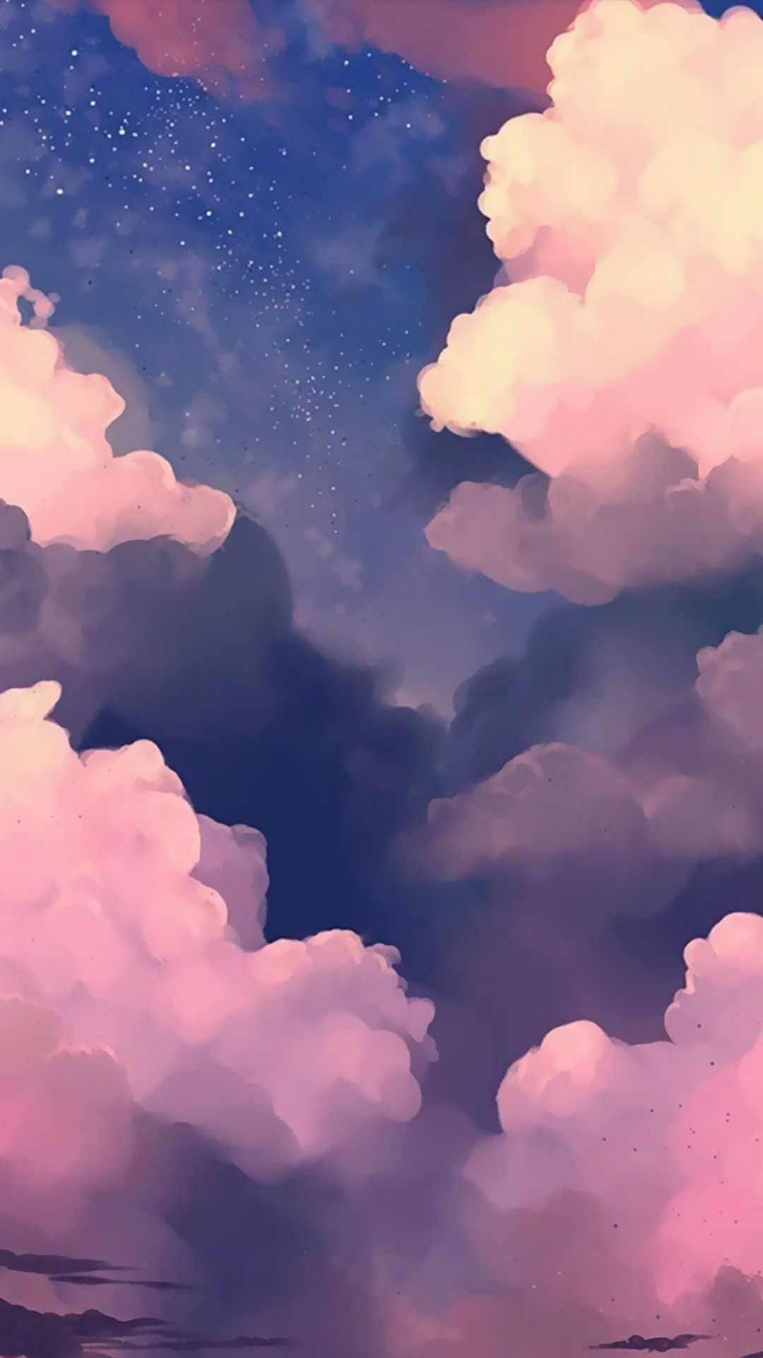 Cloud wallpaper, Airy ambiance, Gentle movement, Serenity in the sky, 1080x1920 Full HD Phone