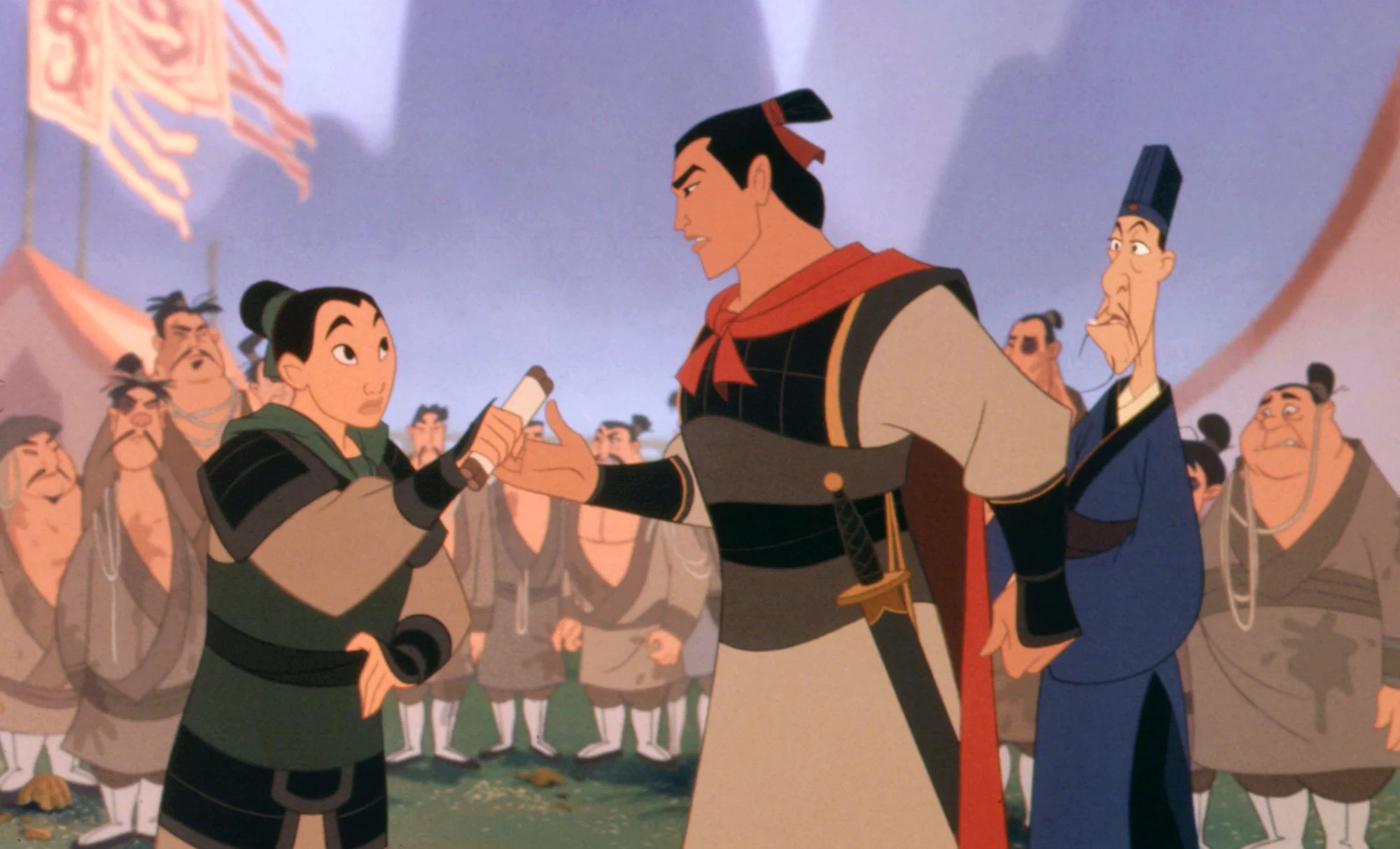 Mulan animation, Li Shang absence, Live-action movie, 2000x1220 HD Desktop