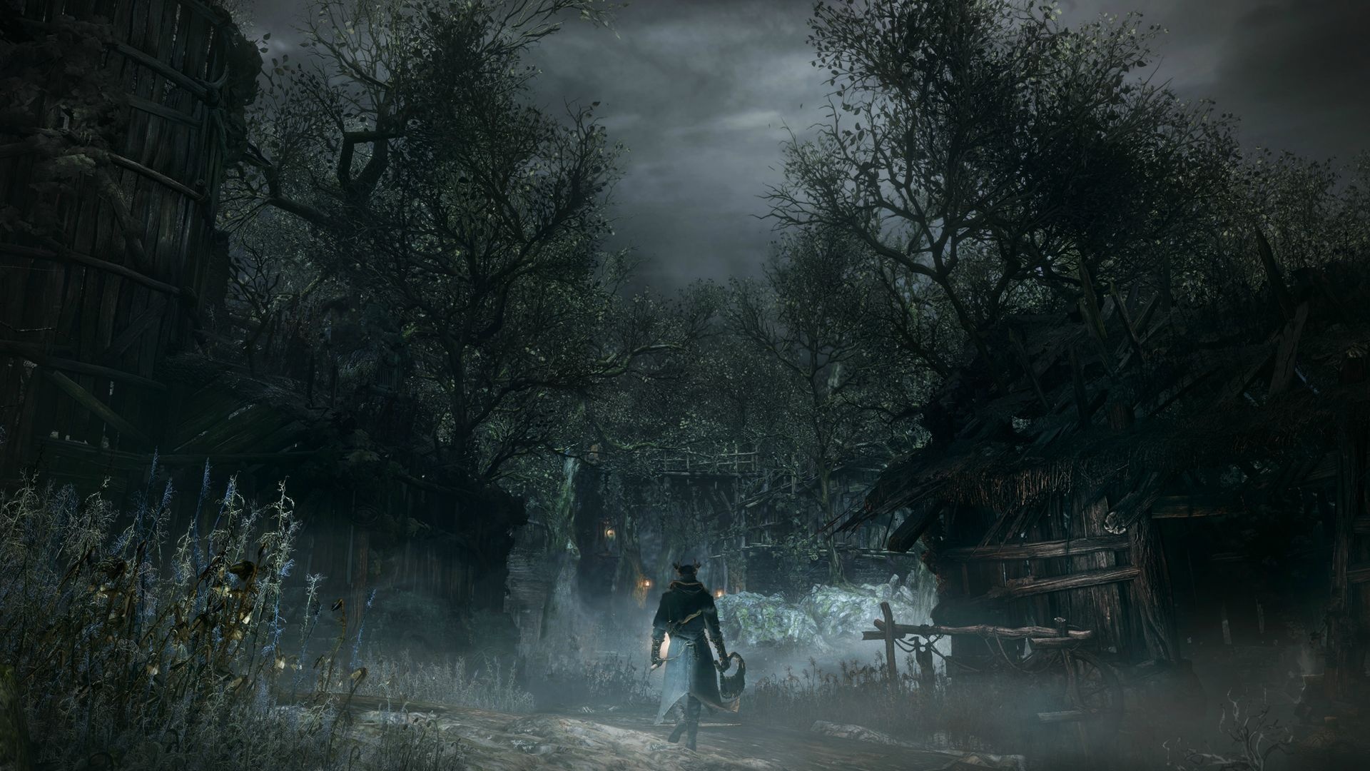 The Hunter, Forbidden Woods, dilapidated wooden shacks, Full HD Desktop wallpaper