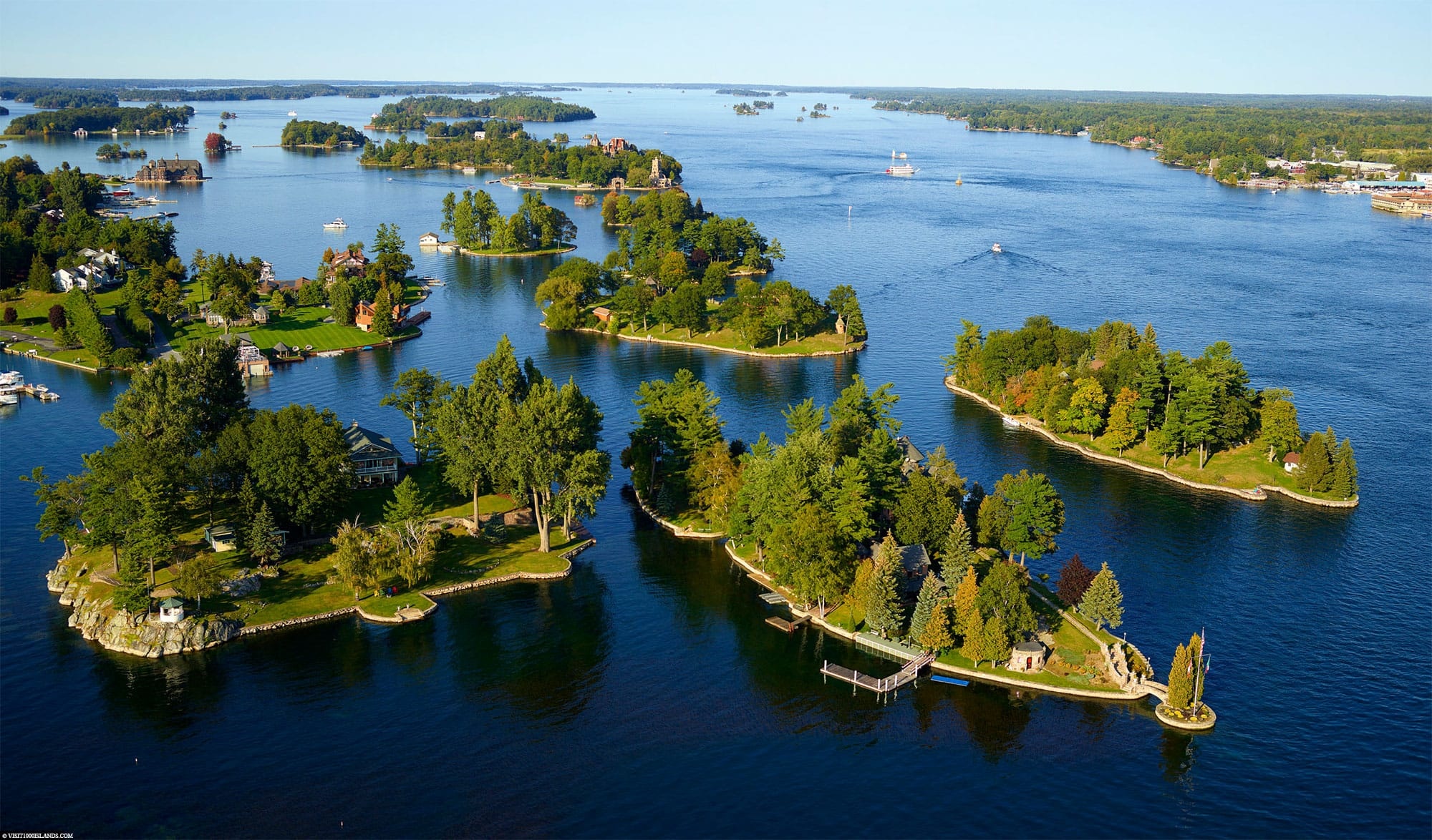 St. Lawrence River, Thousand Islands cruise, Scenic wonders, Tranquil waters, 2000x1180 HD Desktop