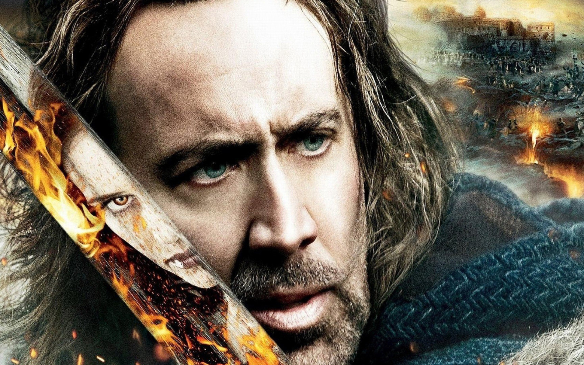 Nicolas Cage, Actor sword, Season of the Witch, 1920x1200 HD Desktop