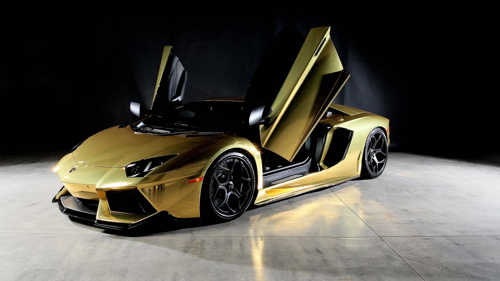 Aventador LP 780-4 Ultimae, Gold Lamborghini Wallpaper, 1920x1080 Full HD Desktop