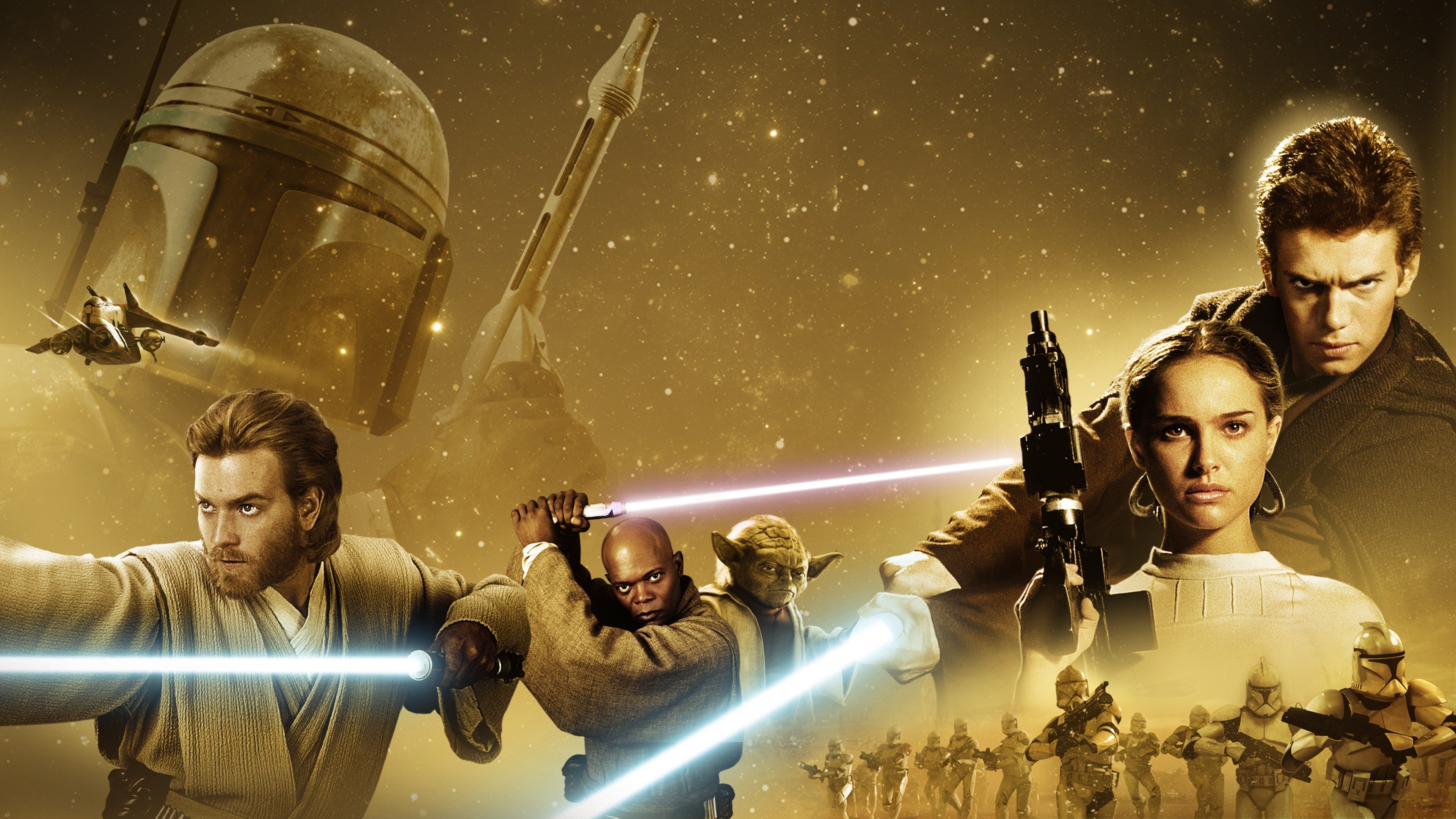 Attack of the Clones, 2002, Watch full movie online, 3840x2160 4K Desktop