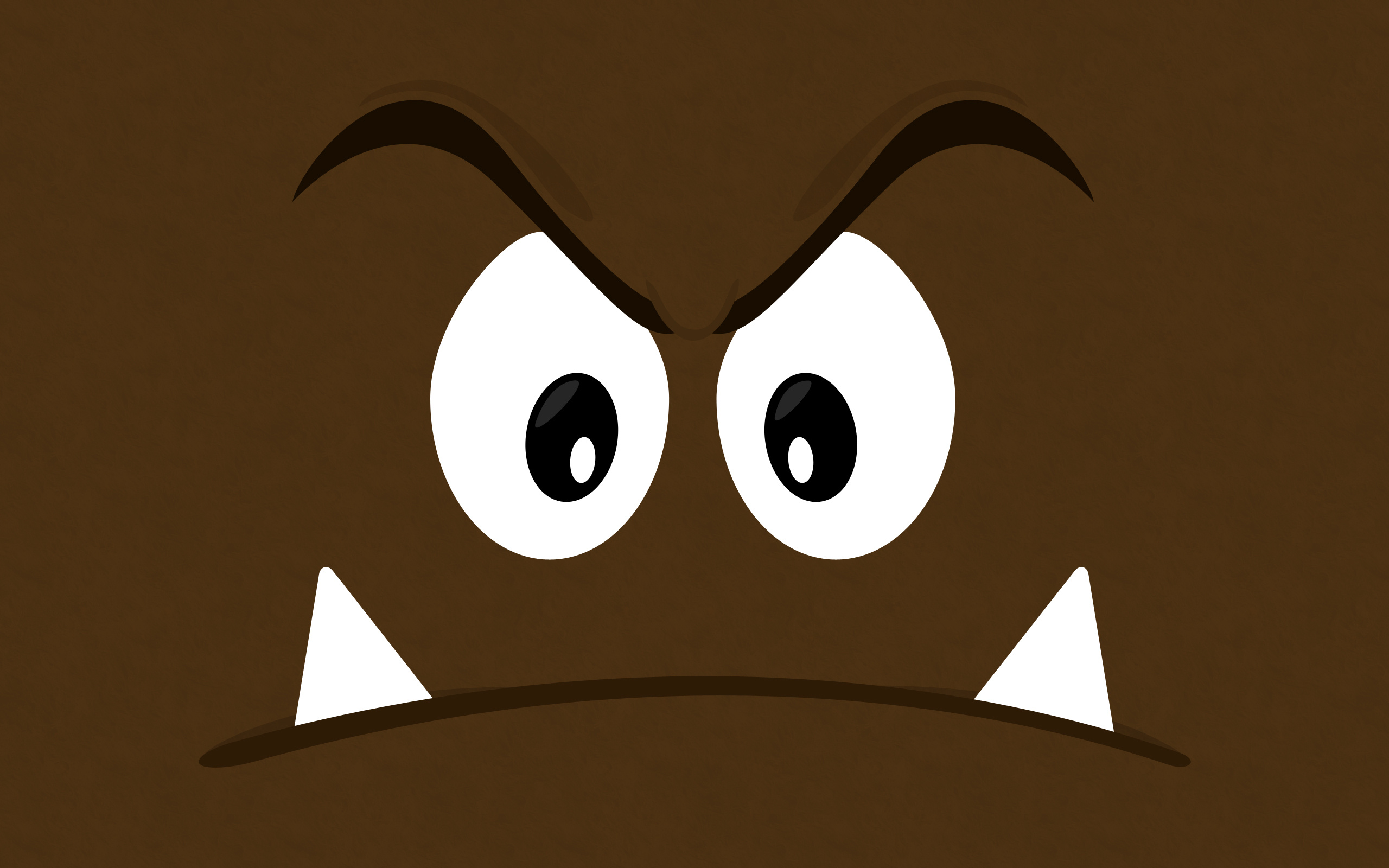 Niklask goomba artwork, Cute Mario enemy, Game design, 2560x1600 HD Desktop
