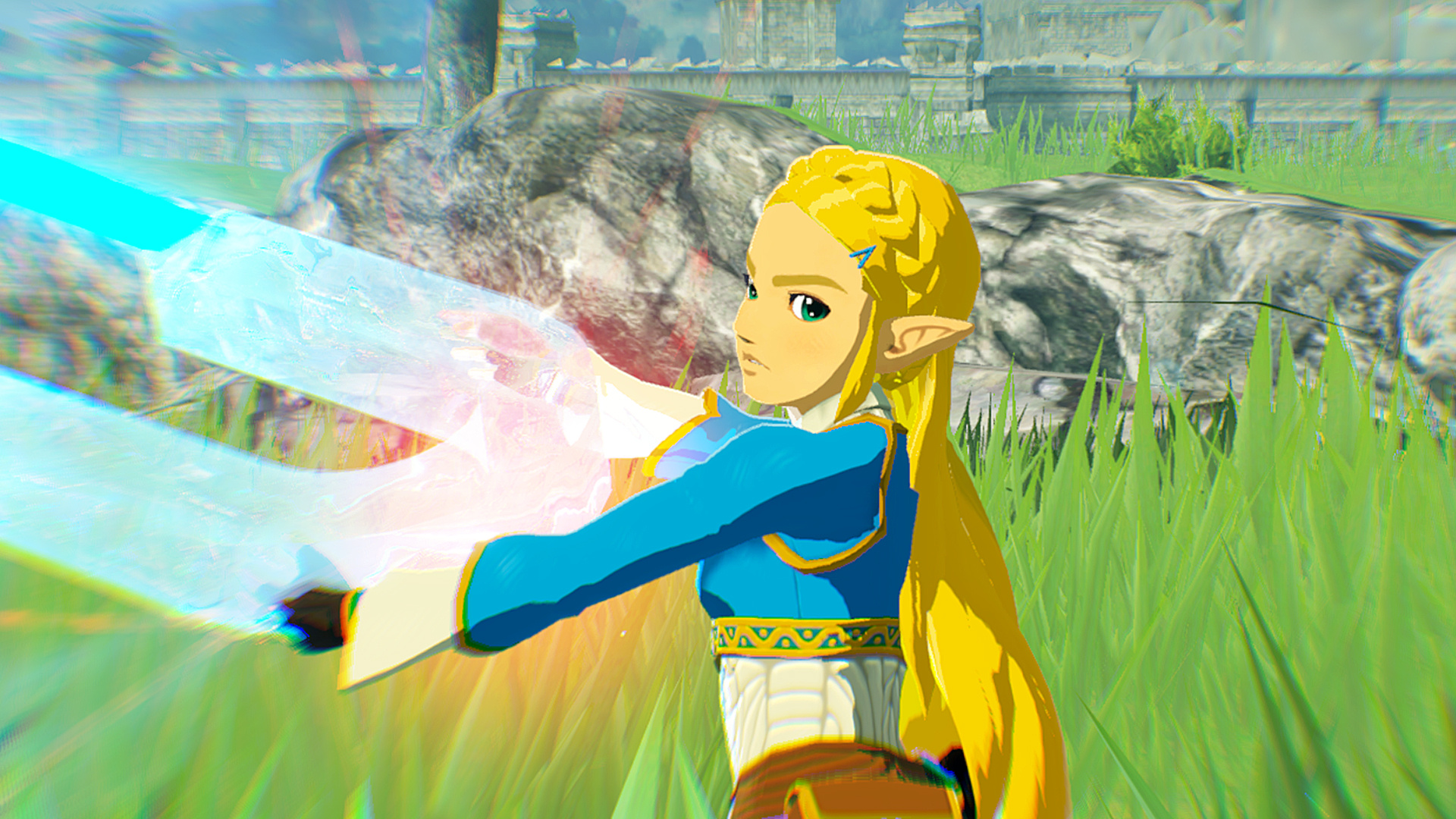 Hyrule Warriors, Zelda and Link, 1920x1080 Full HD Desktop