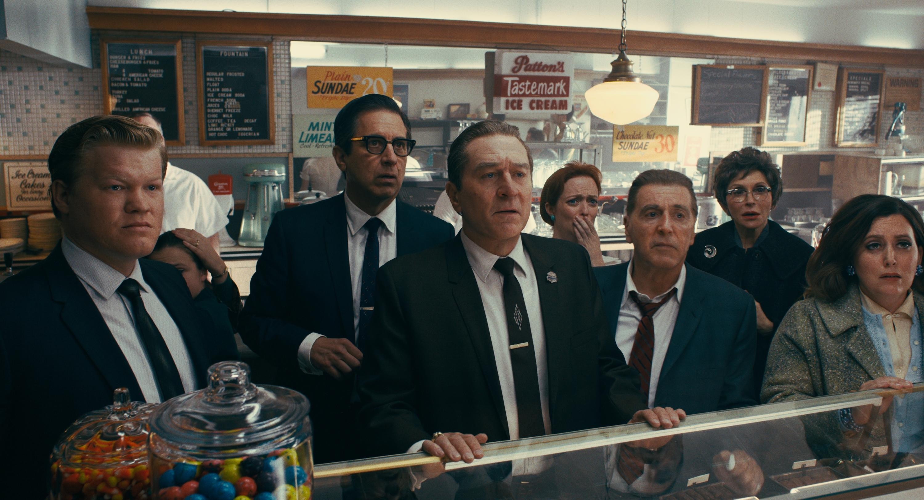 The Irishman, Engaging movie visuals, Crime drama poster, Martin Scorsese, 3000x1630 HD Desktop