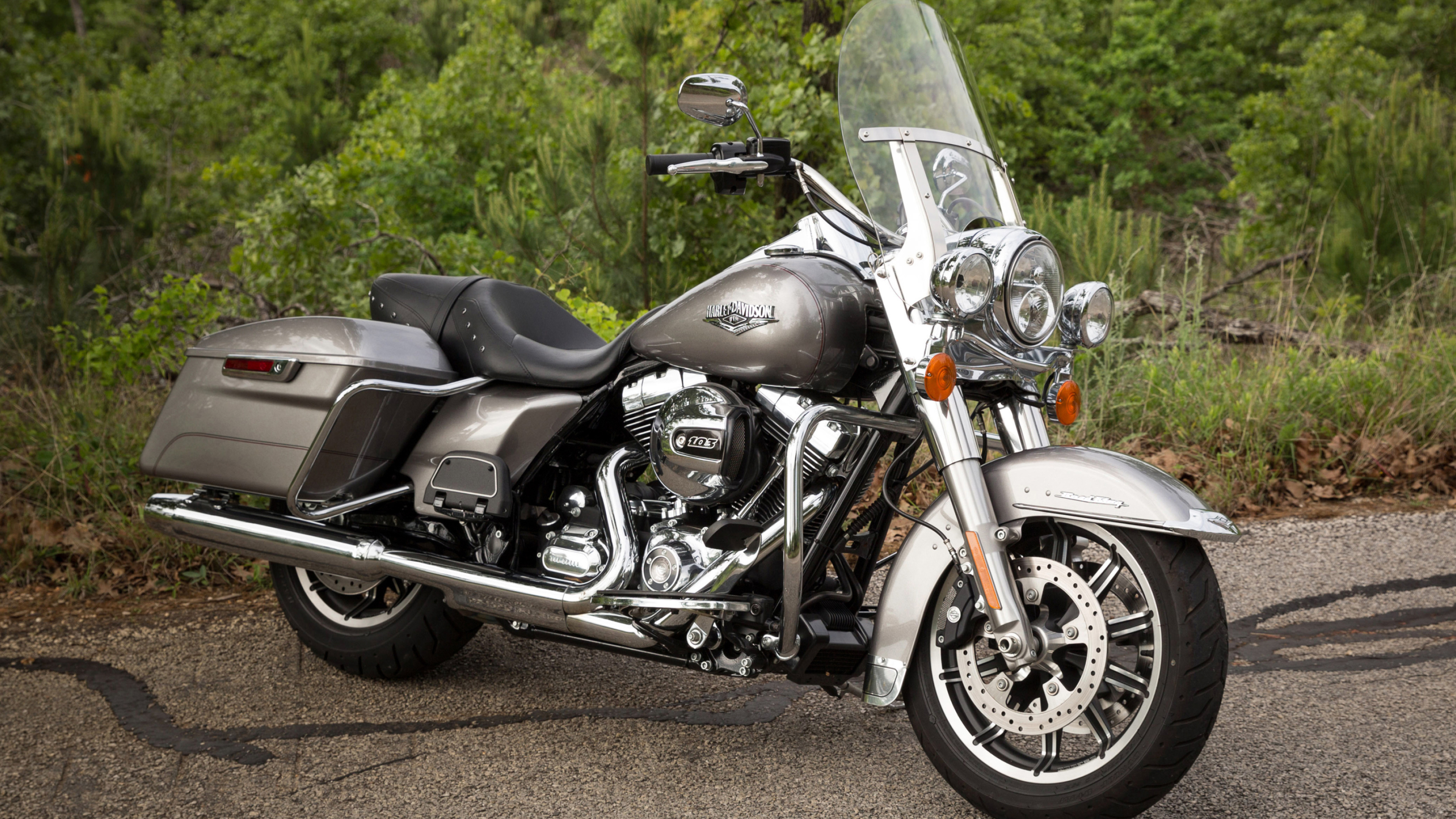 Harley-Davidson Road King, Touring motorcycles, Road King, 2016 model, 3840x2160 4K Desktop