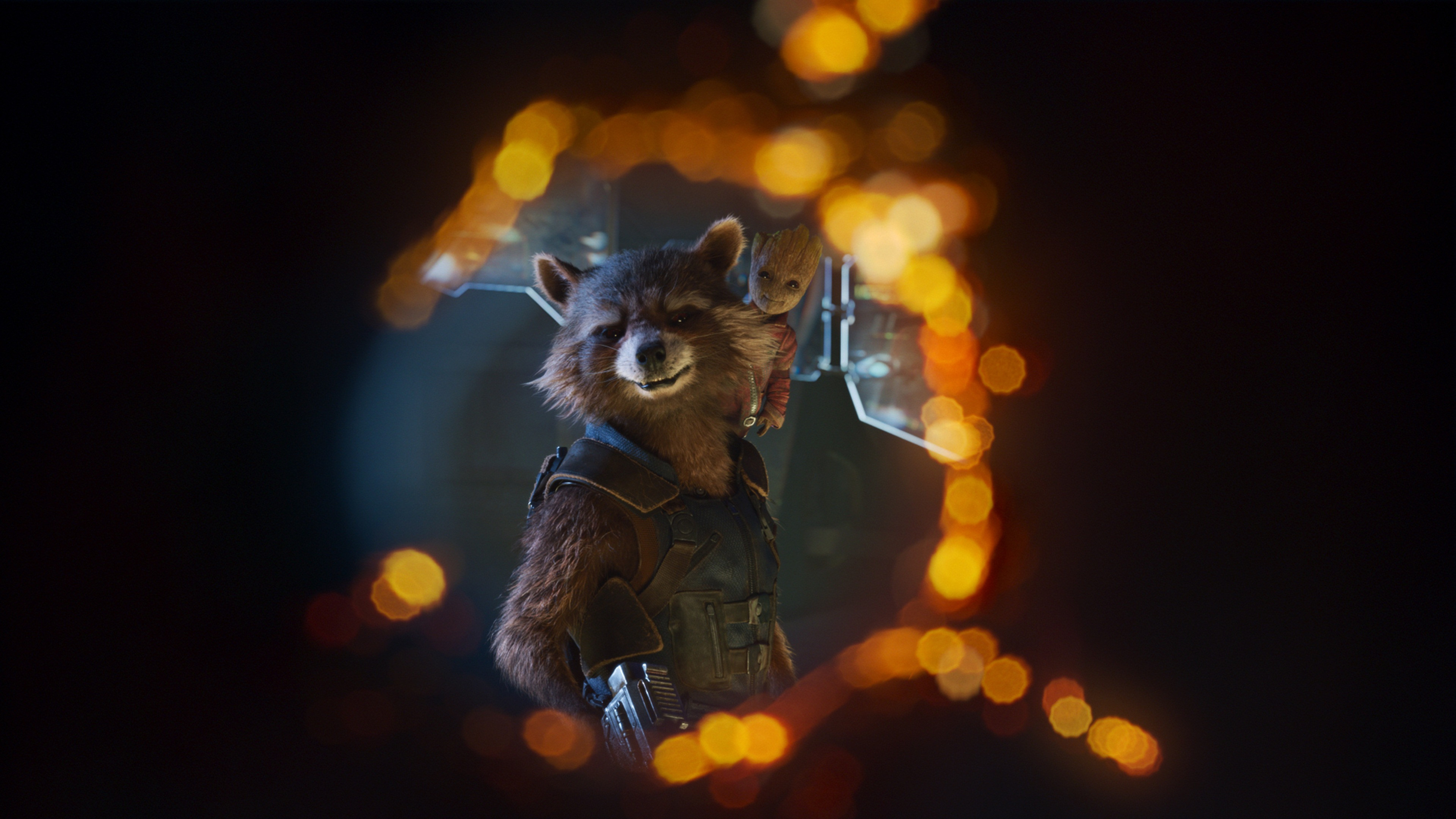 4K Marvel, Rocket Raccoon, Wallpaper, 3840x2160 4K Desktop