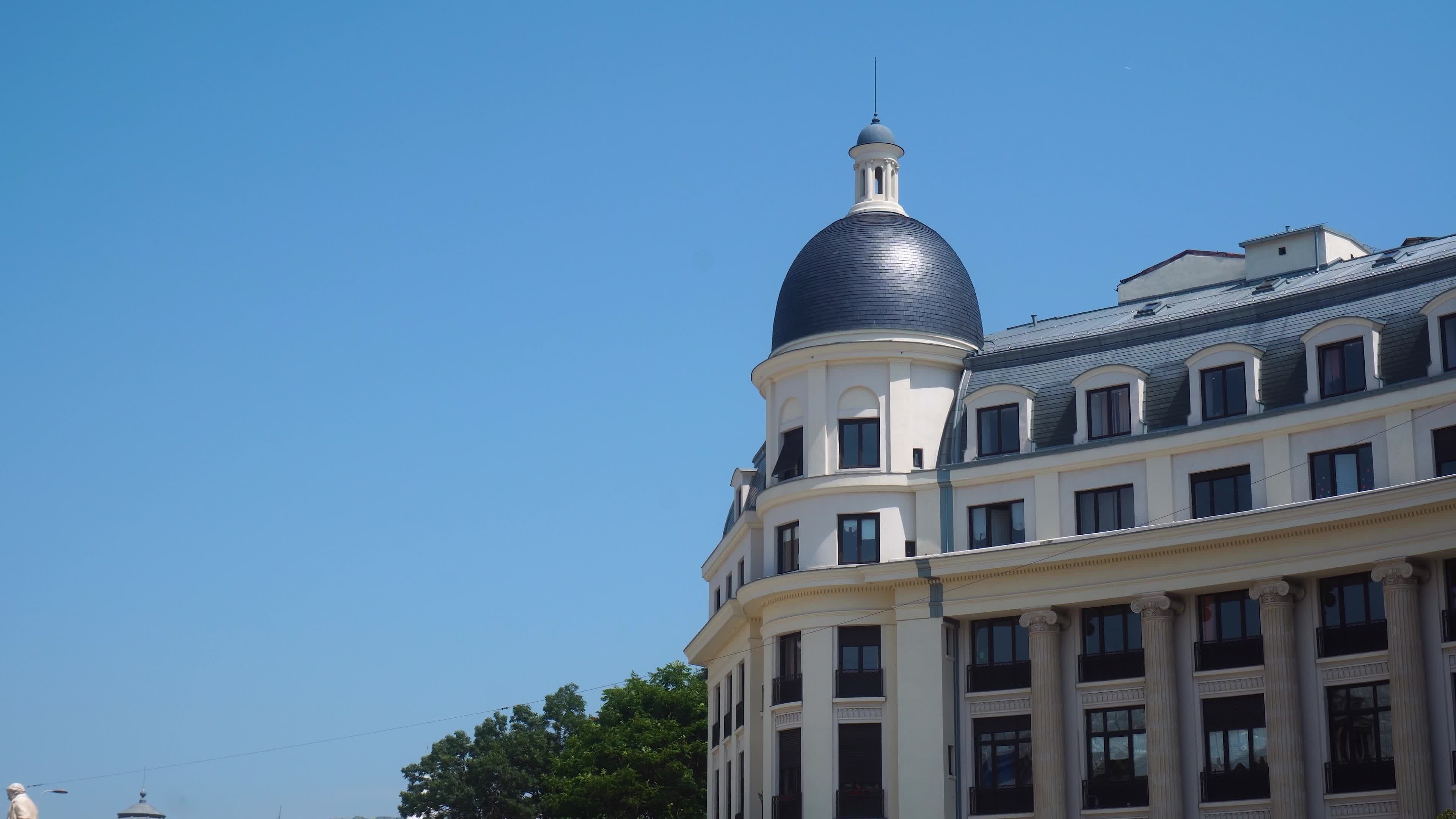 Bucharest travels, Beautiful architectural building, Romania landmark, Close-up shot, 3840x2160 4K Desktop