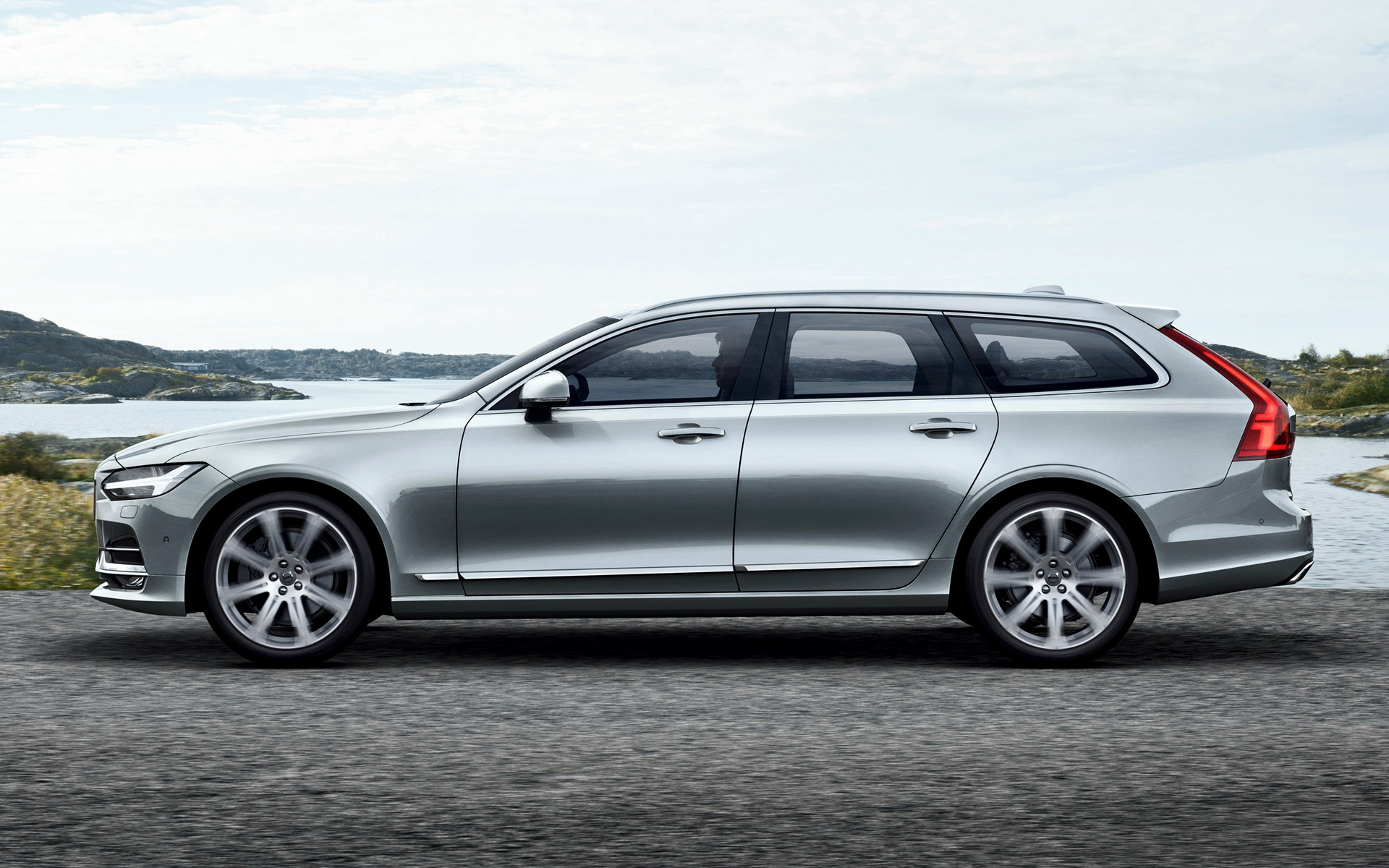 Volvo V90, Inscription version, 2016 model, Car pixel, 1920x1200 HD Desktop
