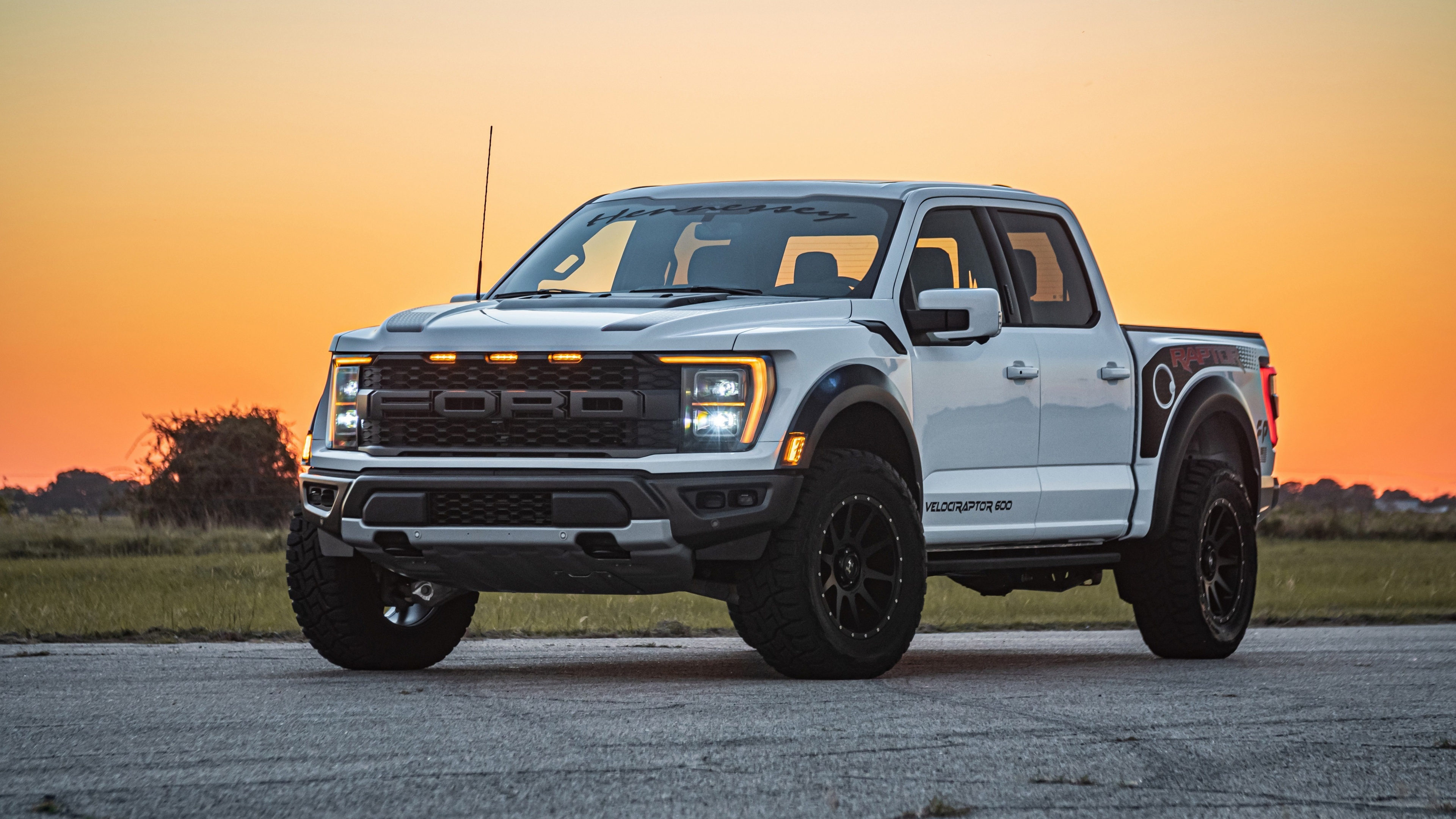 Ford F-150, Hennessey Velociraptor 600, 4K wallpaper, Powerful pickup, 3840x2160 4K Desktop