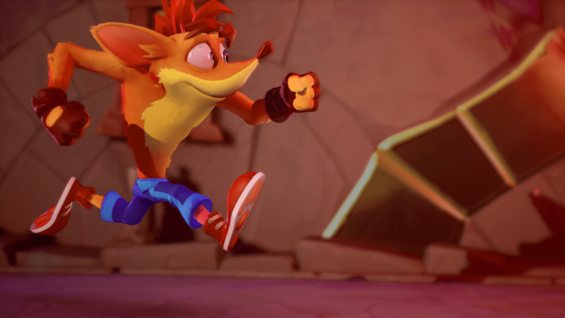 Crash Bandicoot, Crash Bandicoot 4: It's About Time, Running action pose, Full HD Desktop wallpaper