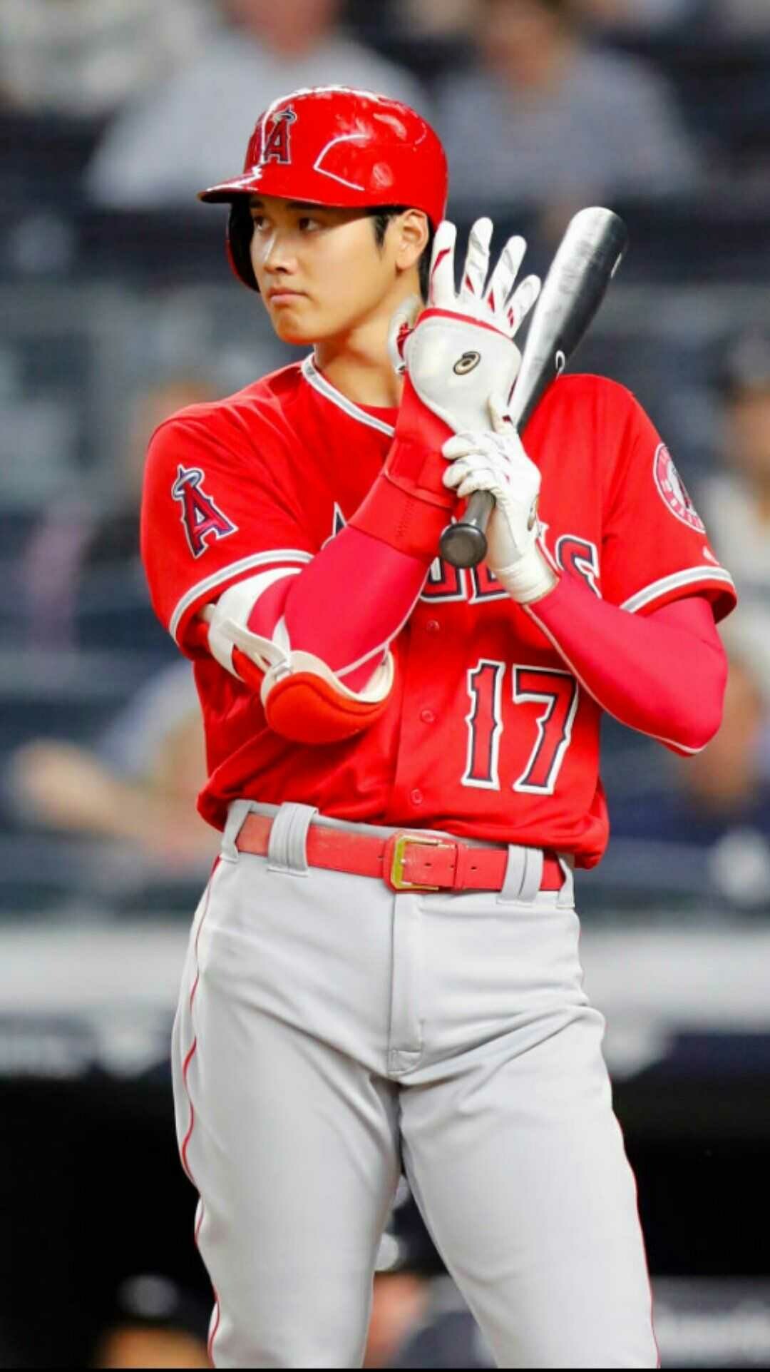 Shohei Ohtani, Captivating wallpapers, Athletic marvel, Sports inspiration, 1080x1930 HD Phone