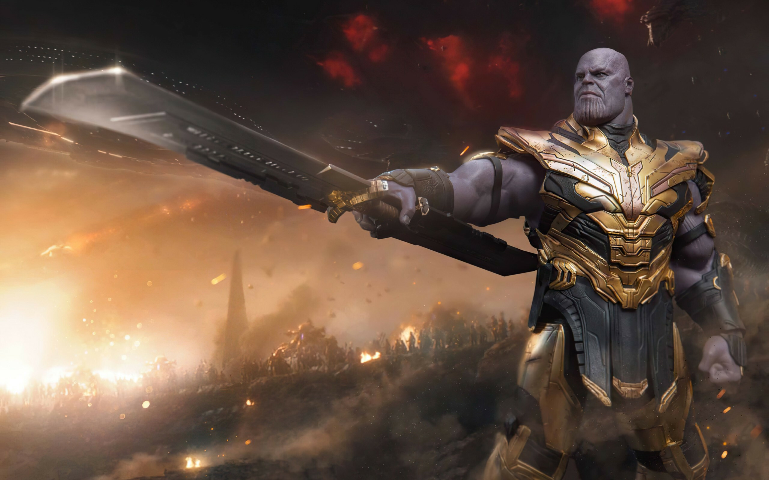 Marvel Villain, Thanos, Avengers Endgame, Marvel Universe, 2560x1600 HD Desktop