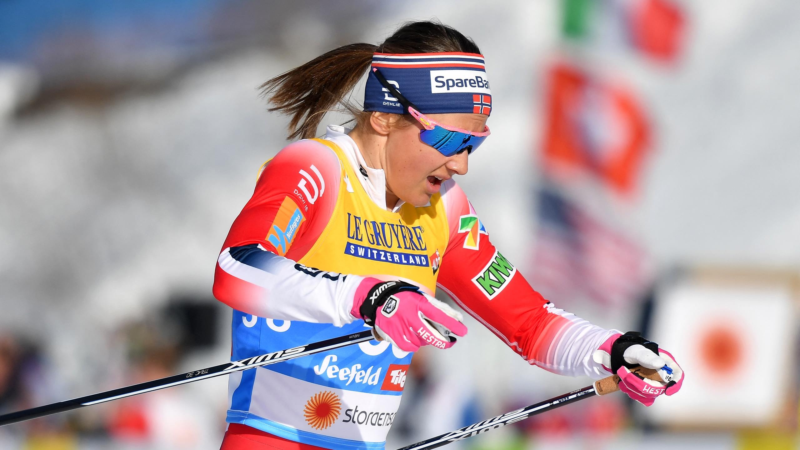 Ingvild Flugstad Ostberg, Sports expertise, Skiing champion, Nordic skiing, 2560x1440 HD Desktop