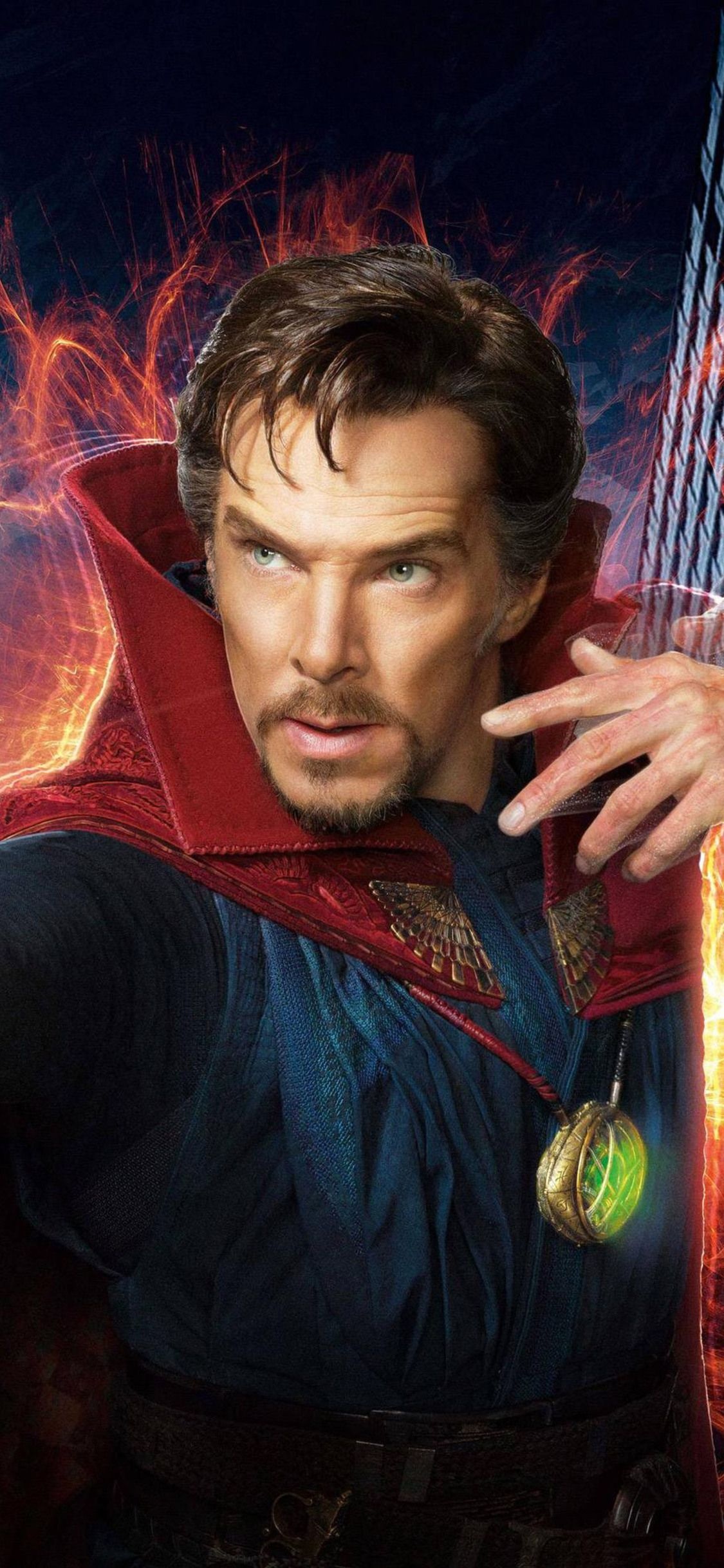 Doctor Strange 4K HD, Cosmic power, Marvel superhero, Strange dimensions, 1130x2440 HD Phone