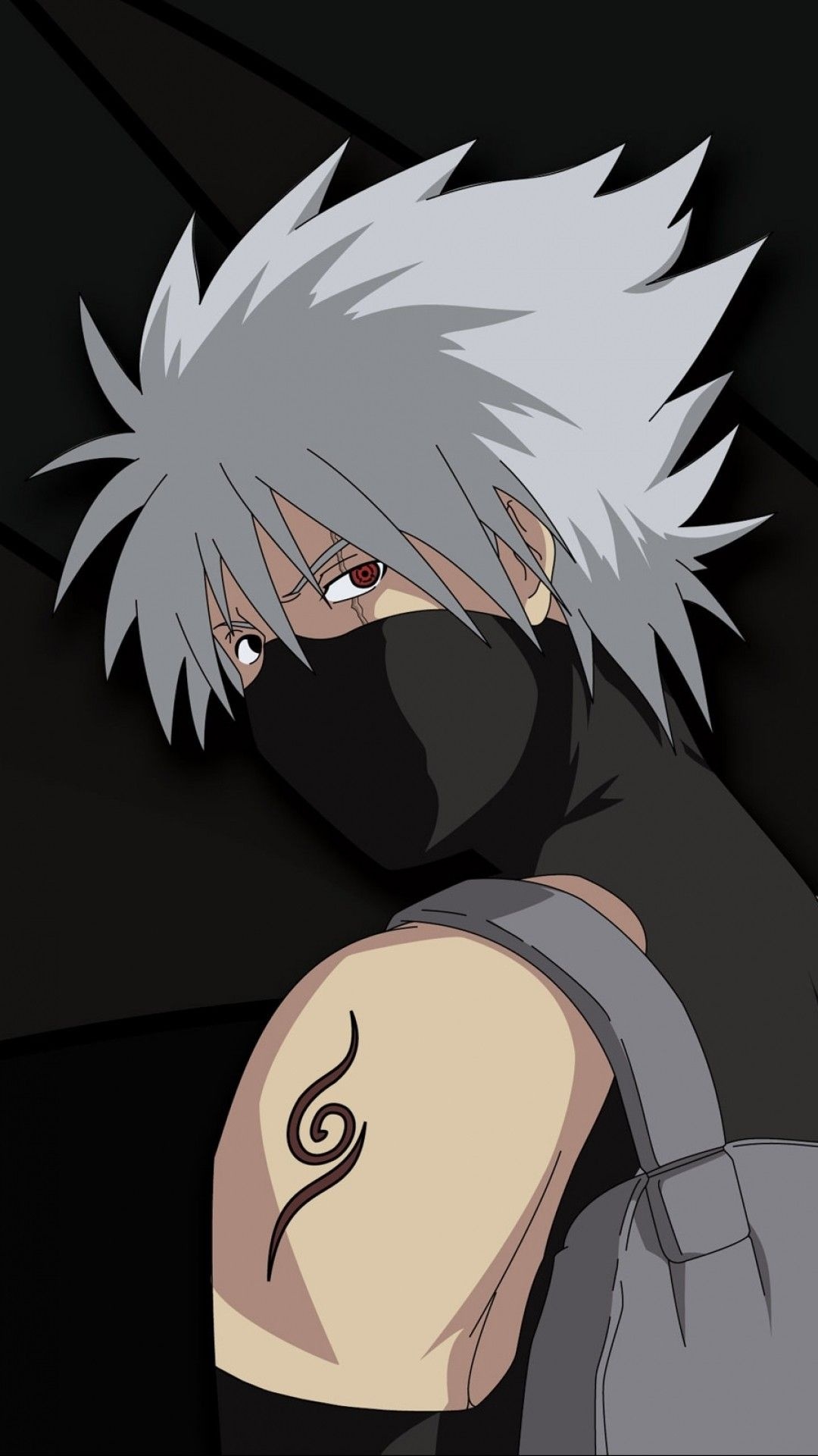 Hatake Kakashi, Supreme warrior, Anime legend, Naruto universe, 1080x1920 Full HD Phone