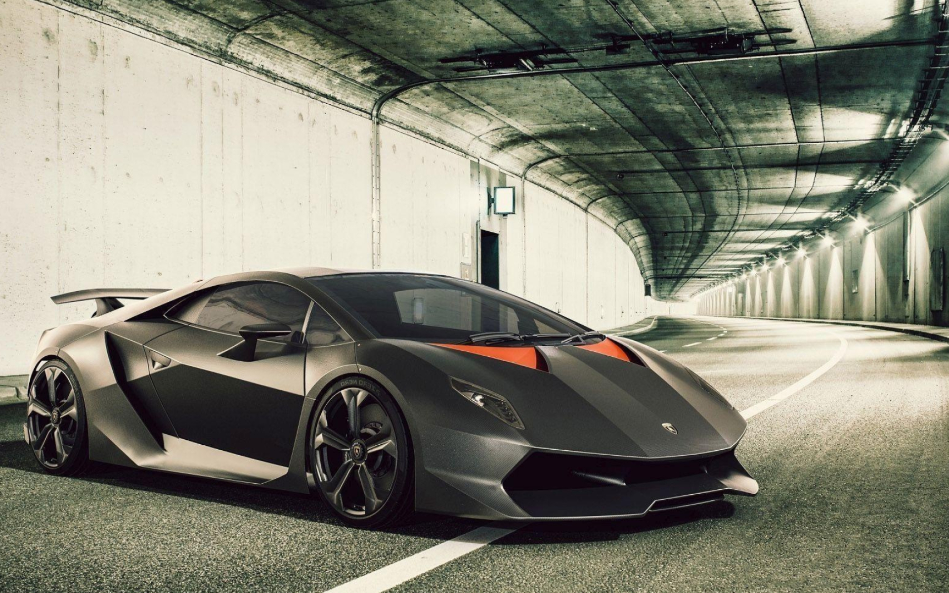 Tunnel, Lamborghini Sesto Elemento Wallpaper, 1920x1200 HD Desktop