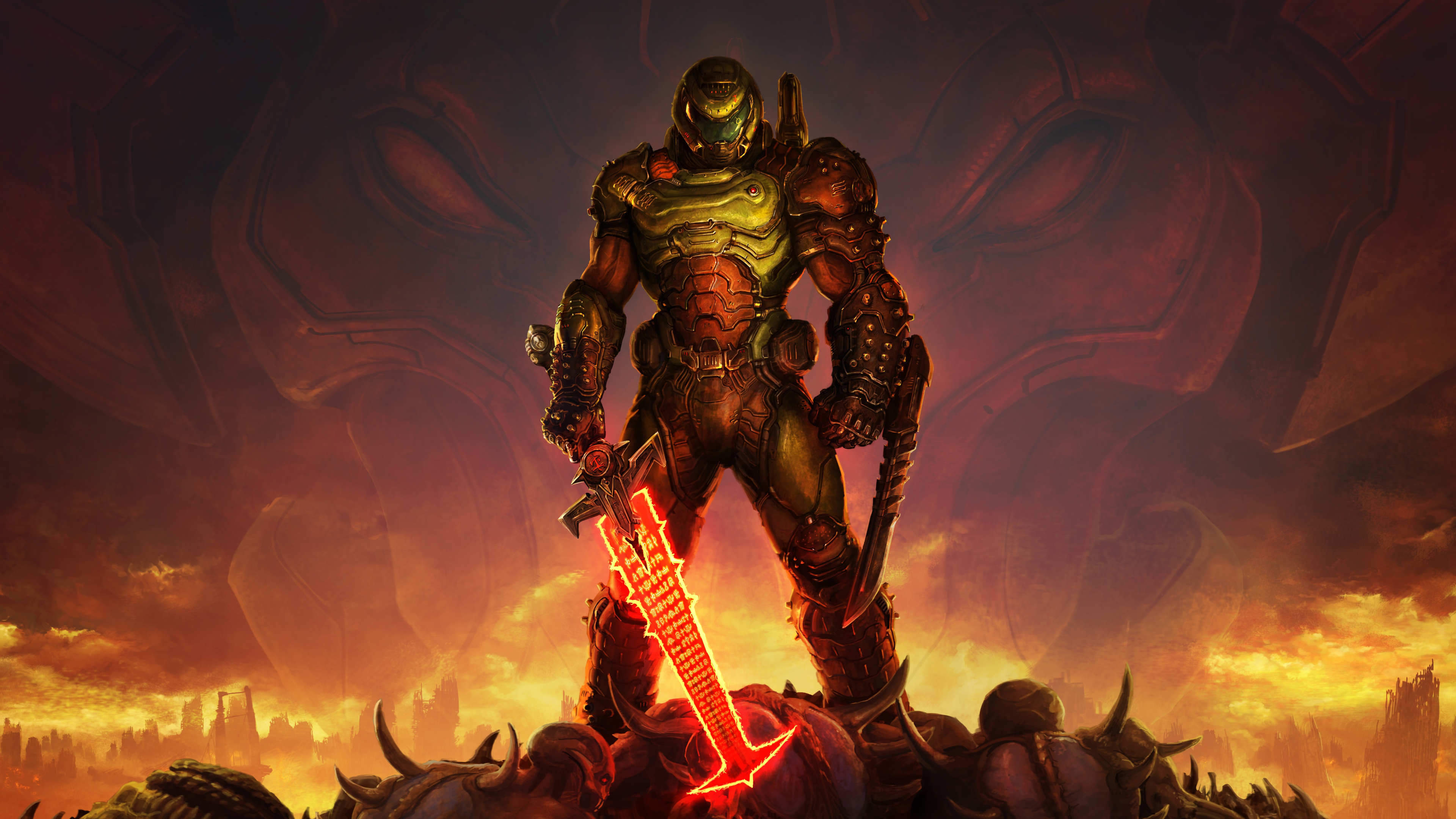 Doom Eternal, Game Wallpaper, 3840x2160 4K Desktop