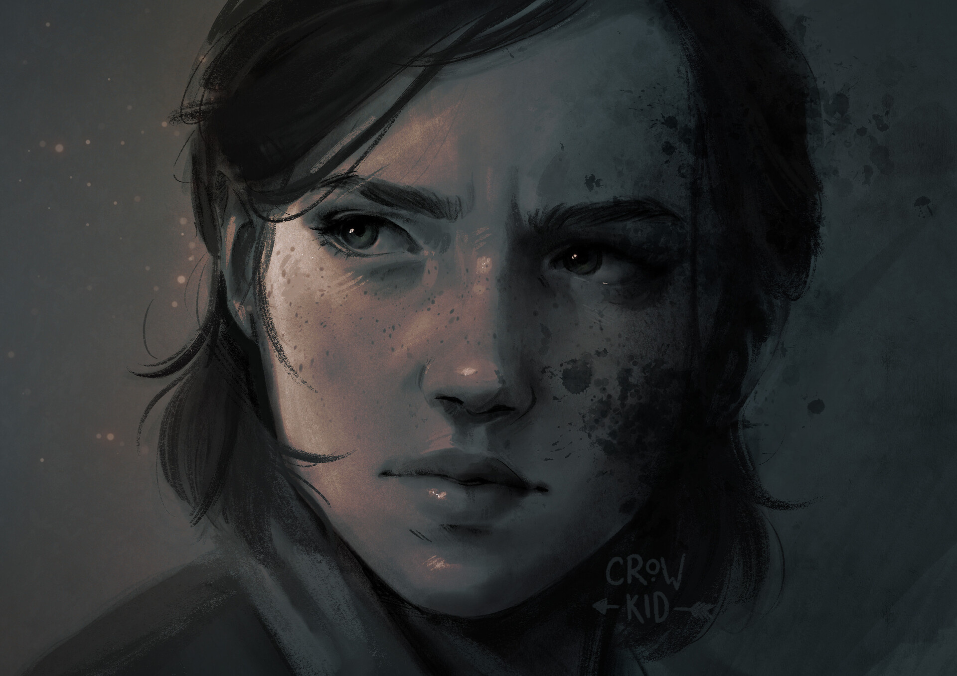Ellie Williams, The Last of Us Part II, CROW KID signature, HD Desktop wallpaper