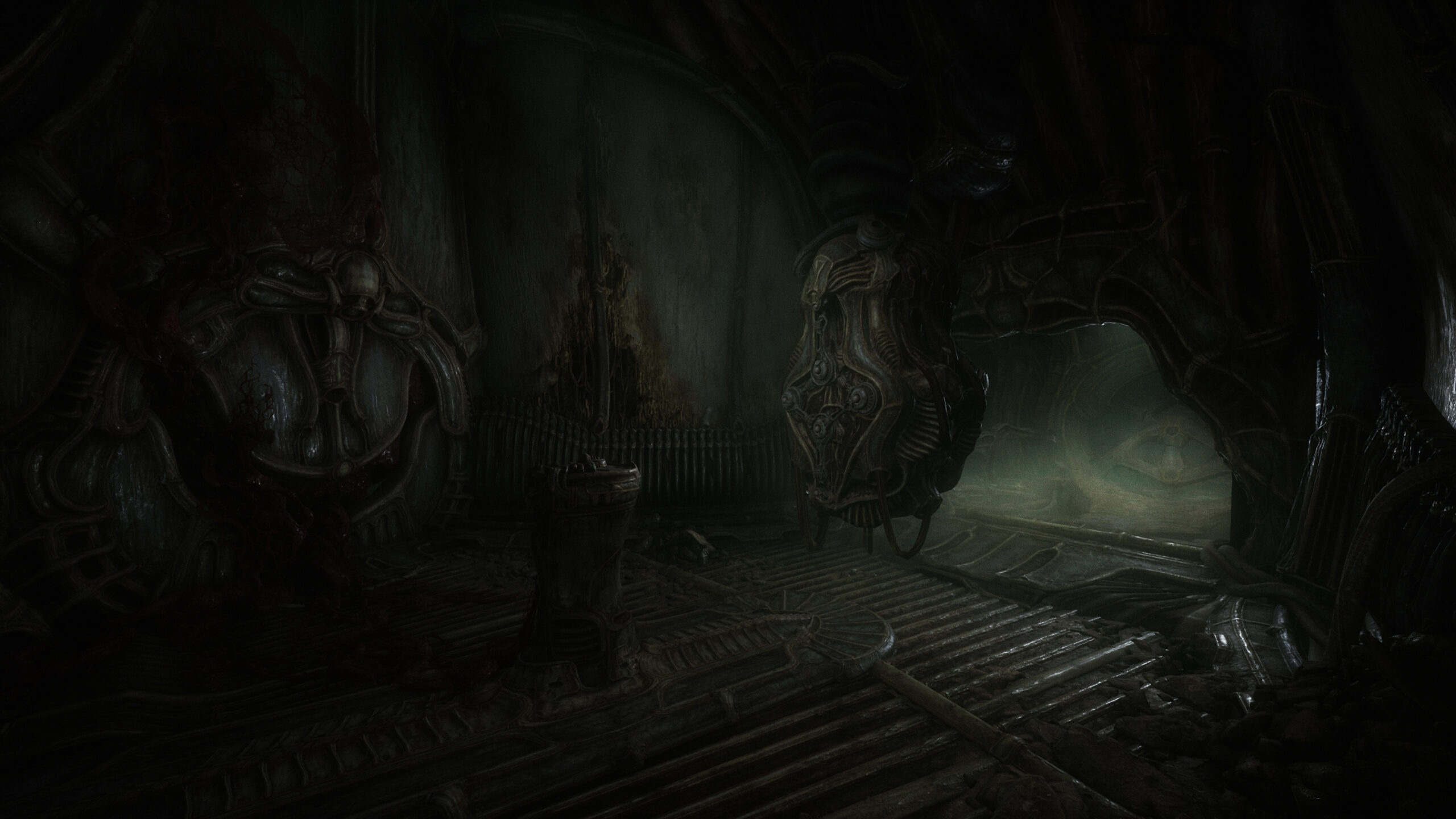 Scorn terrifying screenshots, Next-gen horror, 4K visuals, Immersive atmosphere, 2560x1440 HD Desktop