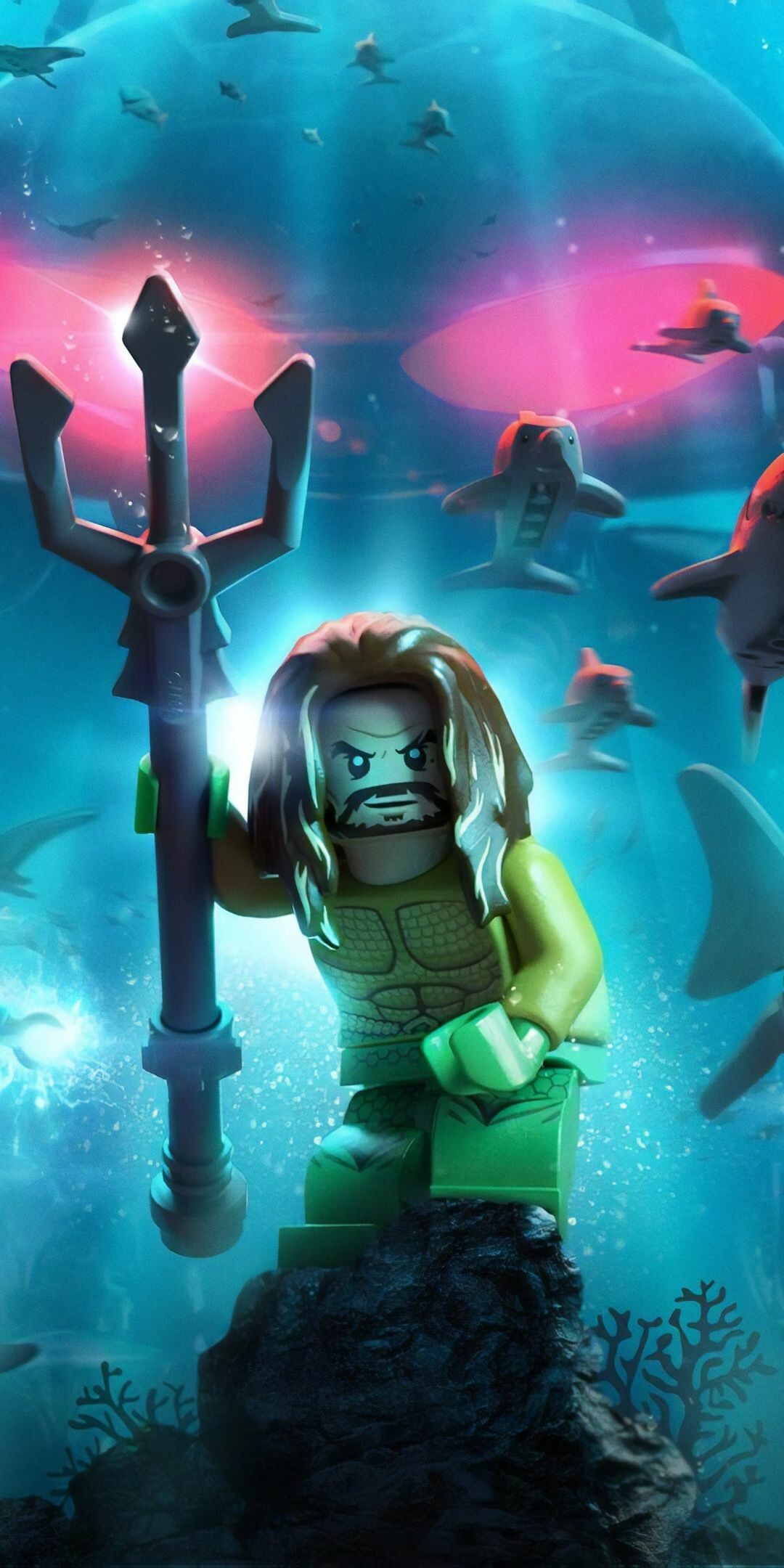 Aquaman, The Lego Movie Wallpaper, 1080x2160 HD Phone