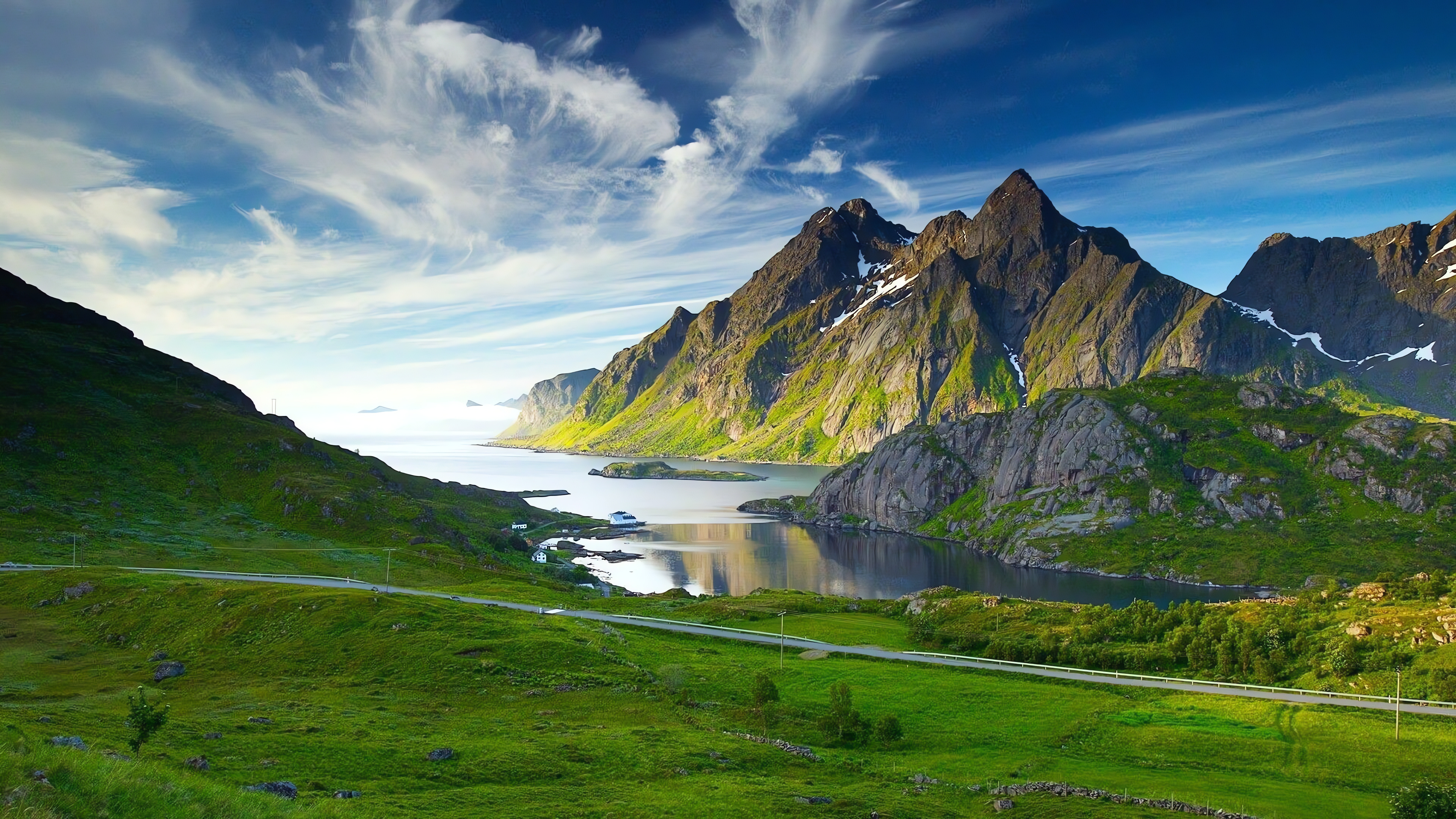 Norwegian landscapes, Norway's beauty, Mountainous terrain, Breathtaking views, 3840x2160 Full HD Desktop