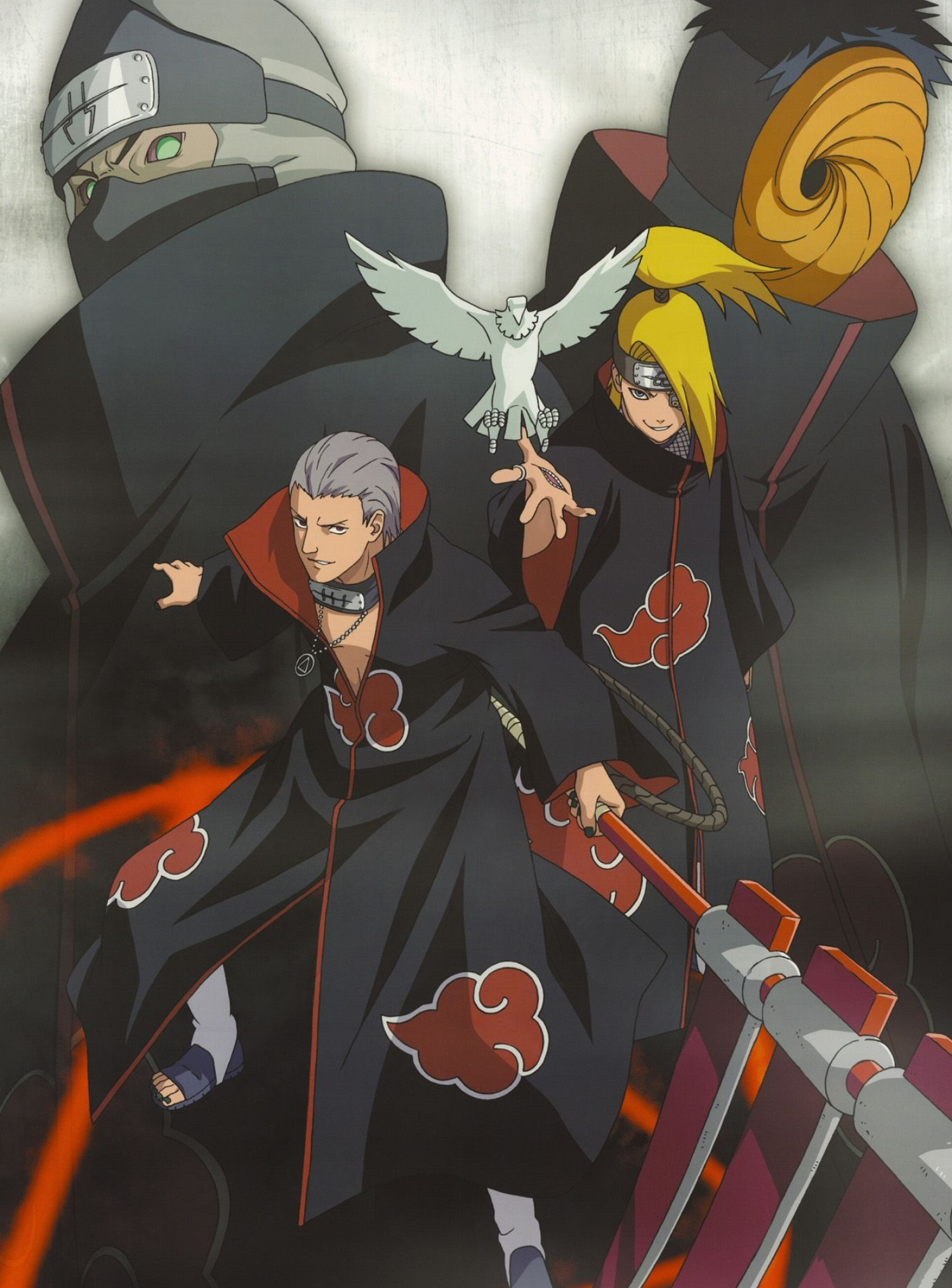 Hidan, Deidara, Kakuzu, Tobi, HD Phone wallpaper
